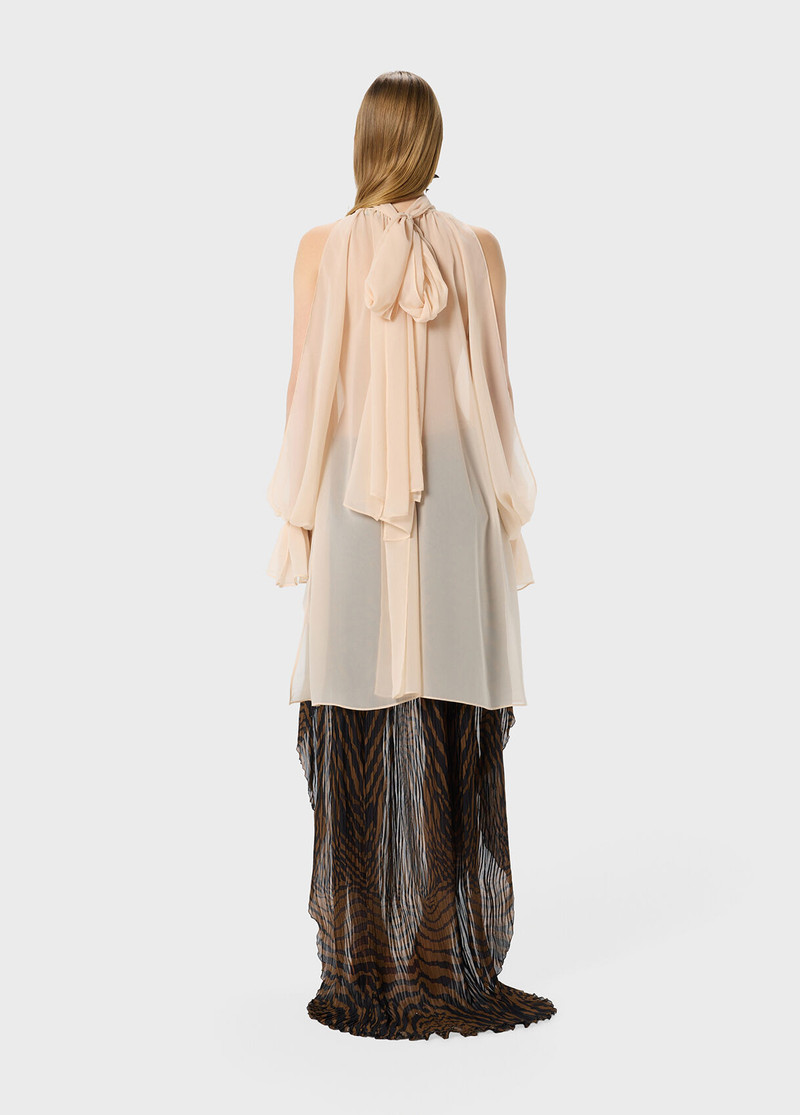 ASYMMETRICAL CHIFFON BLOUSE 3