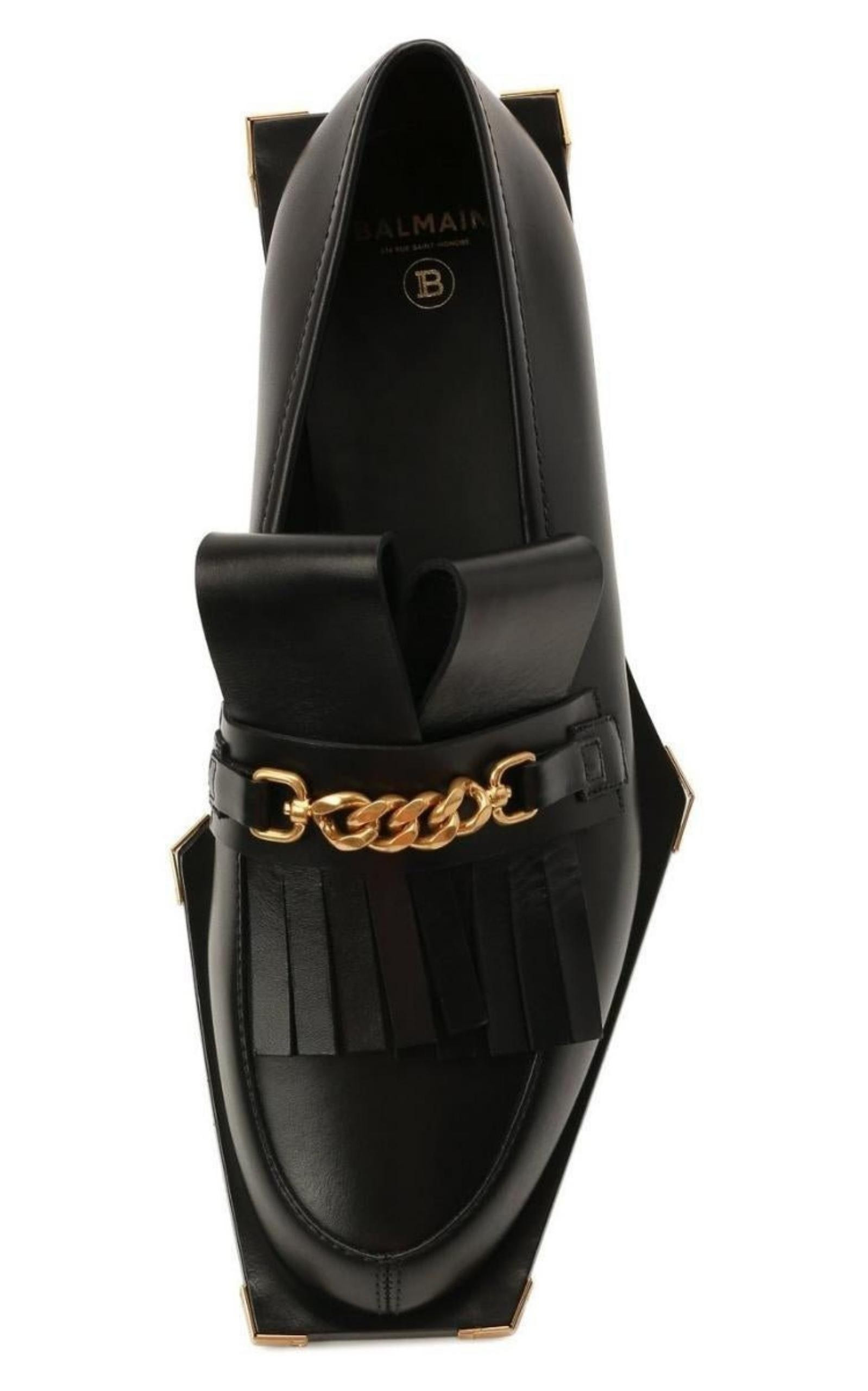 Black Tomi Leather Loafers - 6