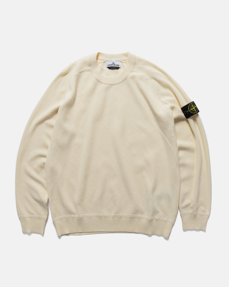 Maglia Organic Cotton Micro Stitch Sweater Ivory - 1
