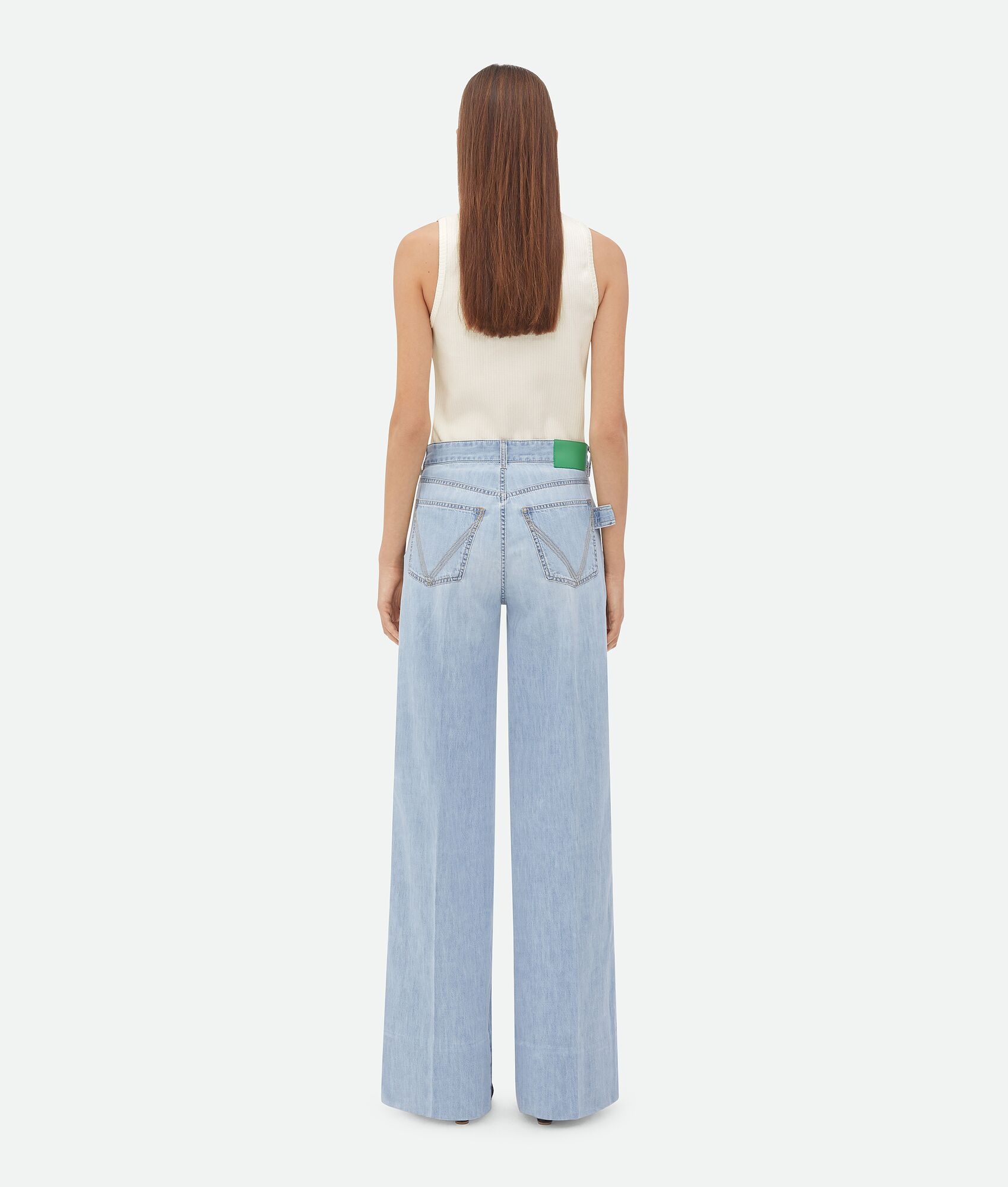 Light Bleached Wide Leg Denim - 3