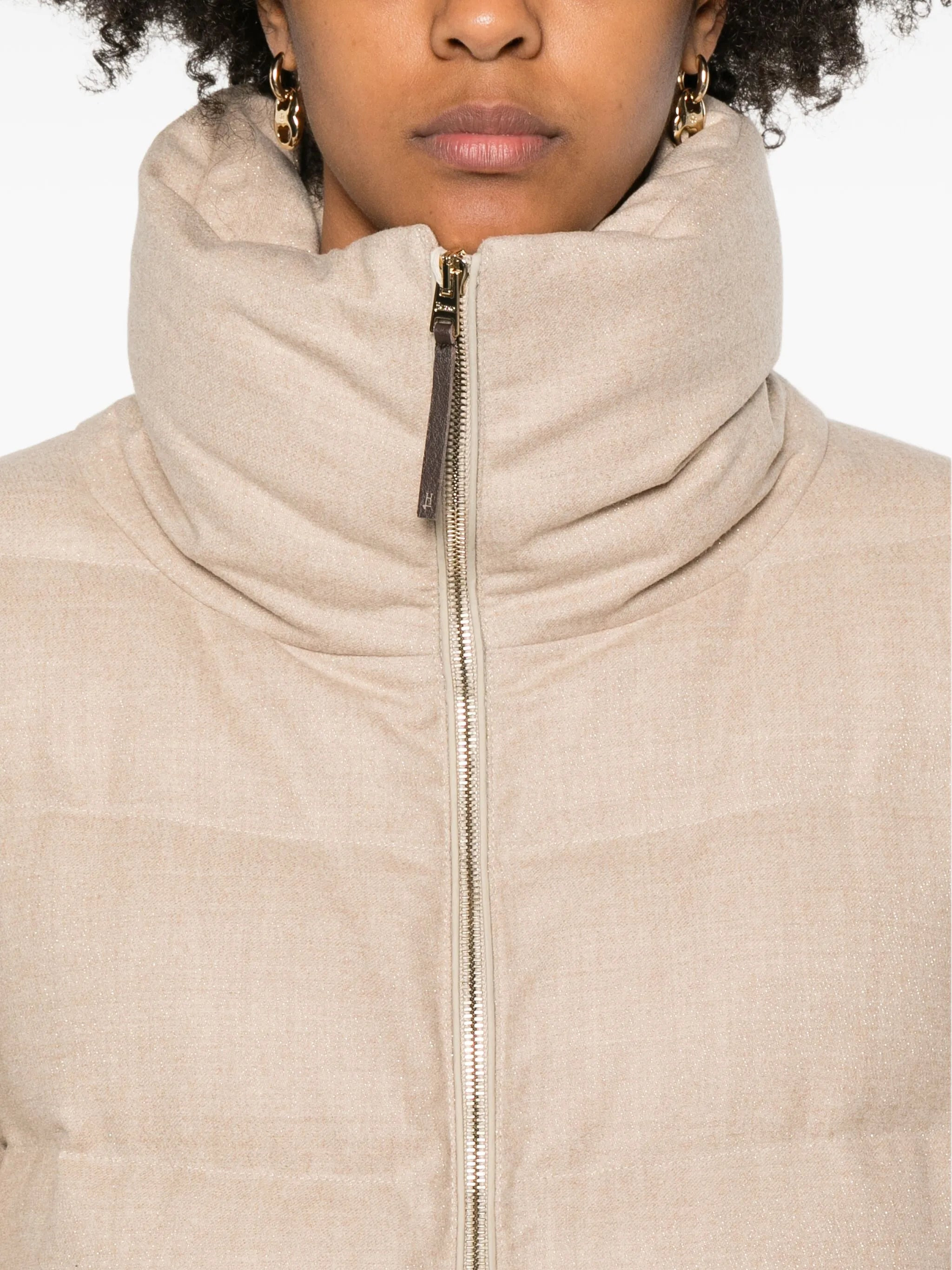 Herno Quilted High-neck Coat - 5