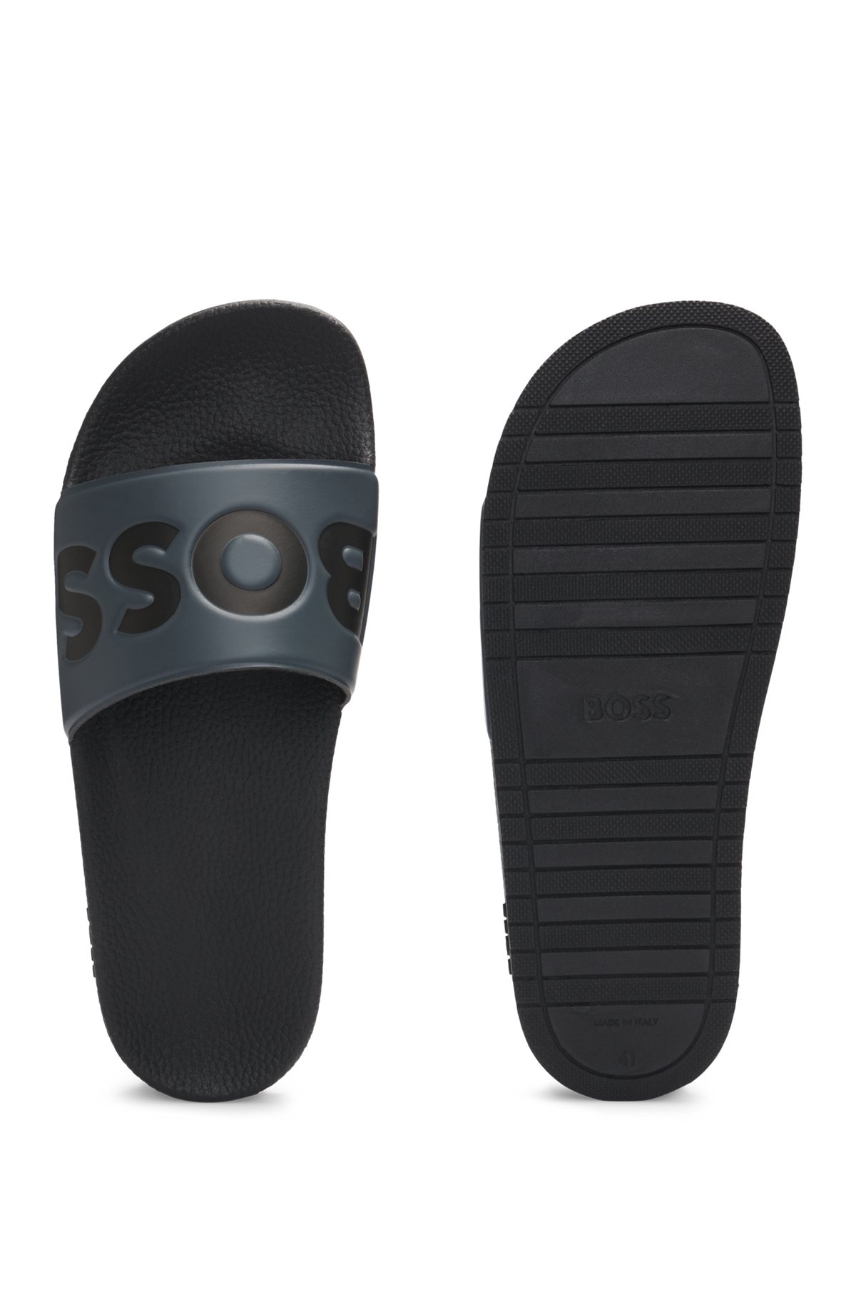 ITALIAN-MADE SLIDES WITH LARGE LOGO DETAIL - 4