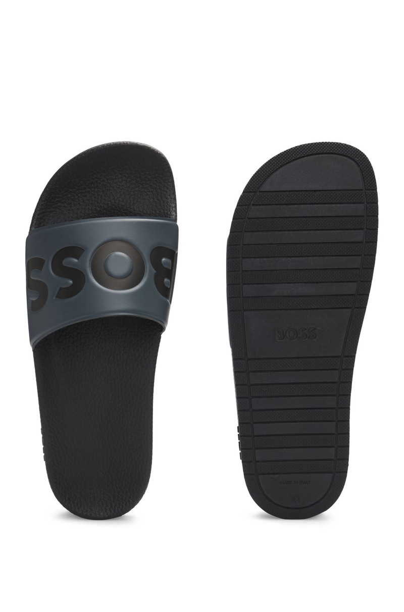 ITALIAN-MADE SLIDES WITH LARGE LOGO DETAIL 4