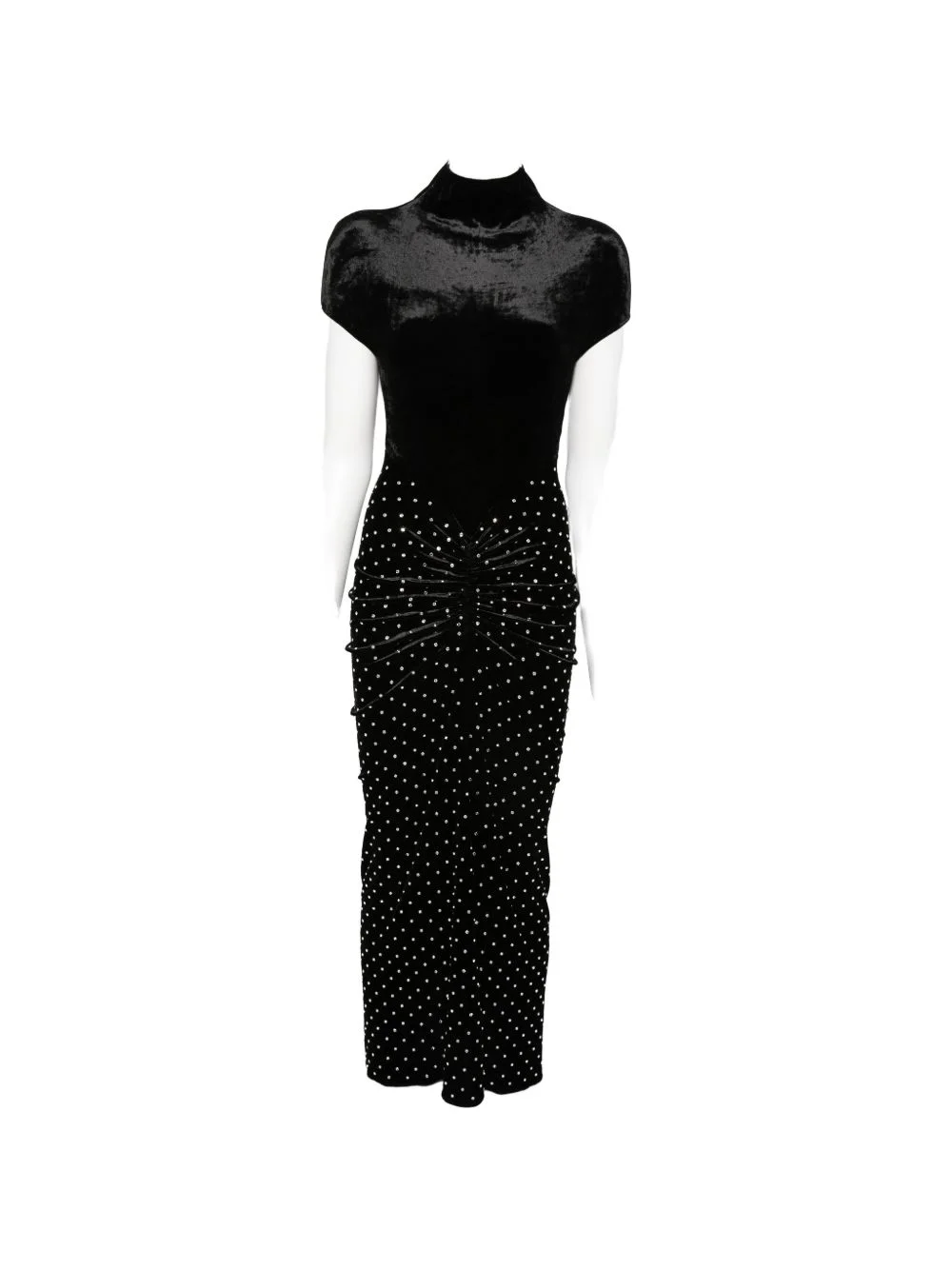 draped maxi dress - 1