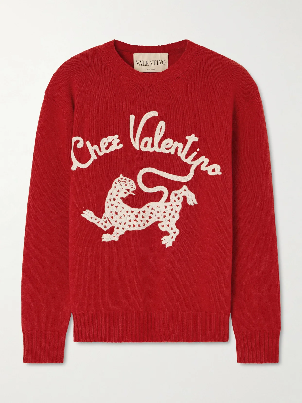 Embroidered Wool Sweater - 1