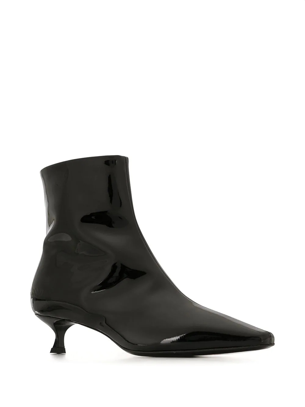 high-shine finish ankle boots - 2