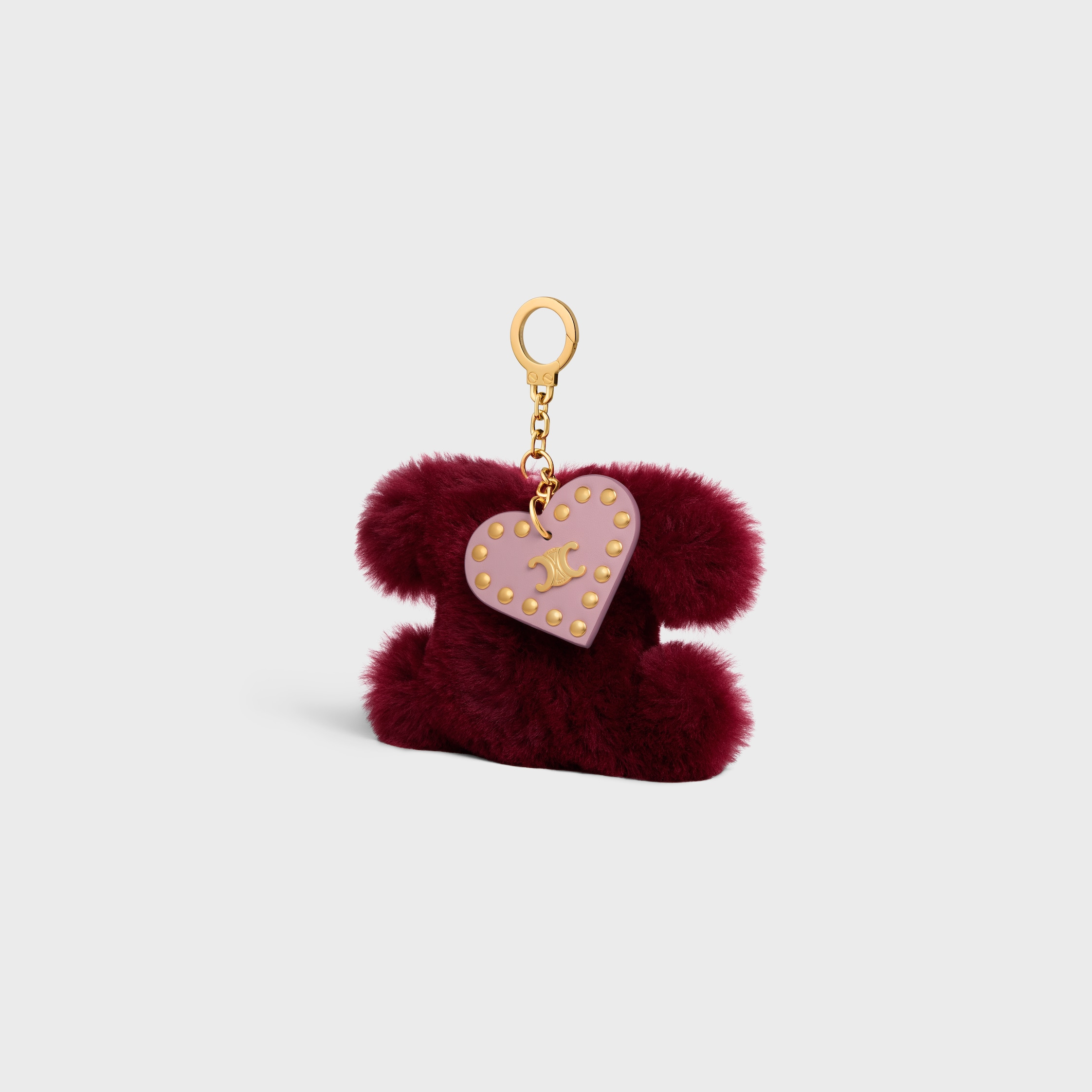 TRIOMPHE pom-pom Charm IN SHEARLING AND CALFSKIN - 2