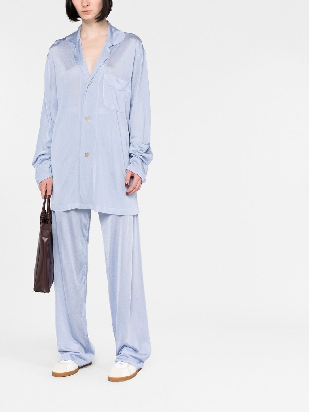 high-waisted wide-leg trousers - 2
