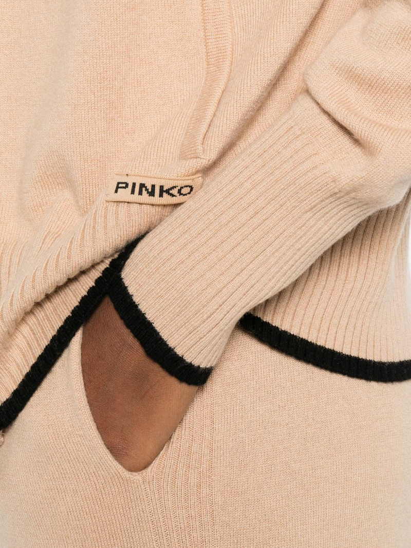 zip-up knitted hoodie 5