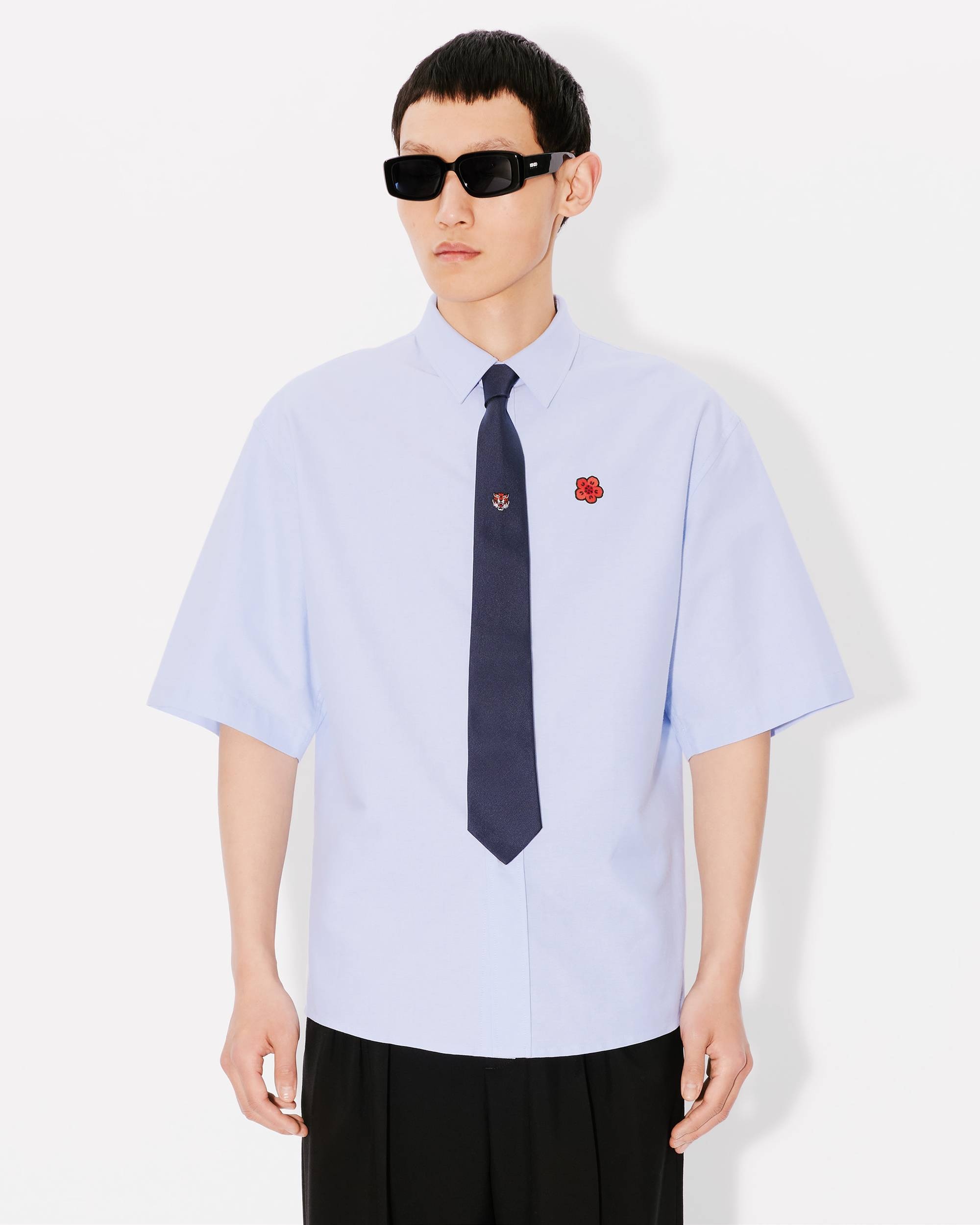'Boke Flower' embroidered casual shirt - 3