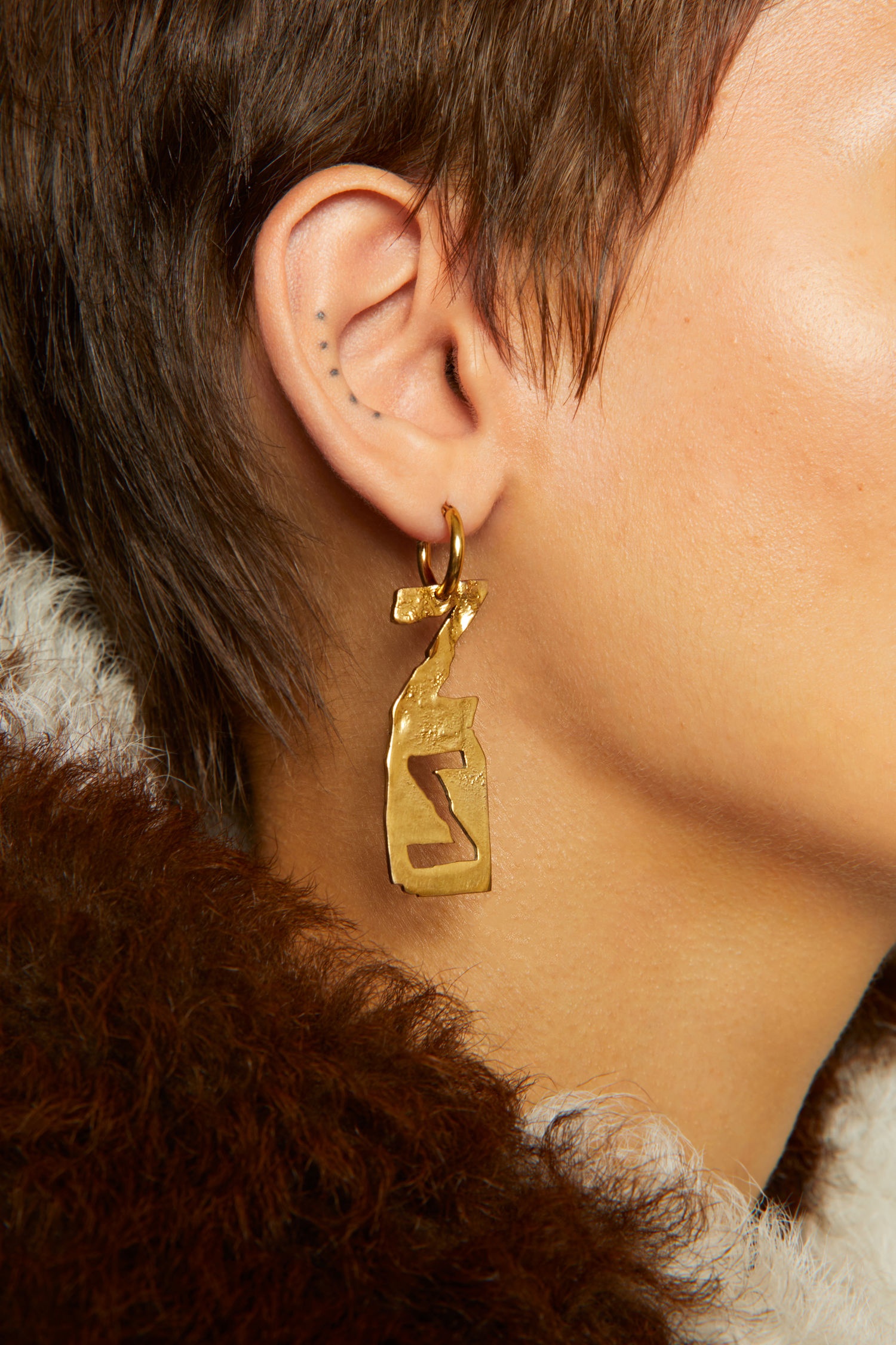 Z earring gold - 3