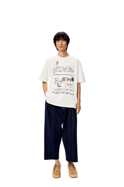 Loewe Letter embroidered T-shirt in cotton outlook