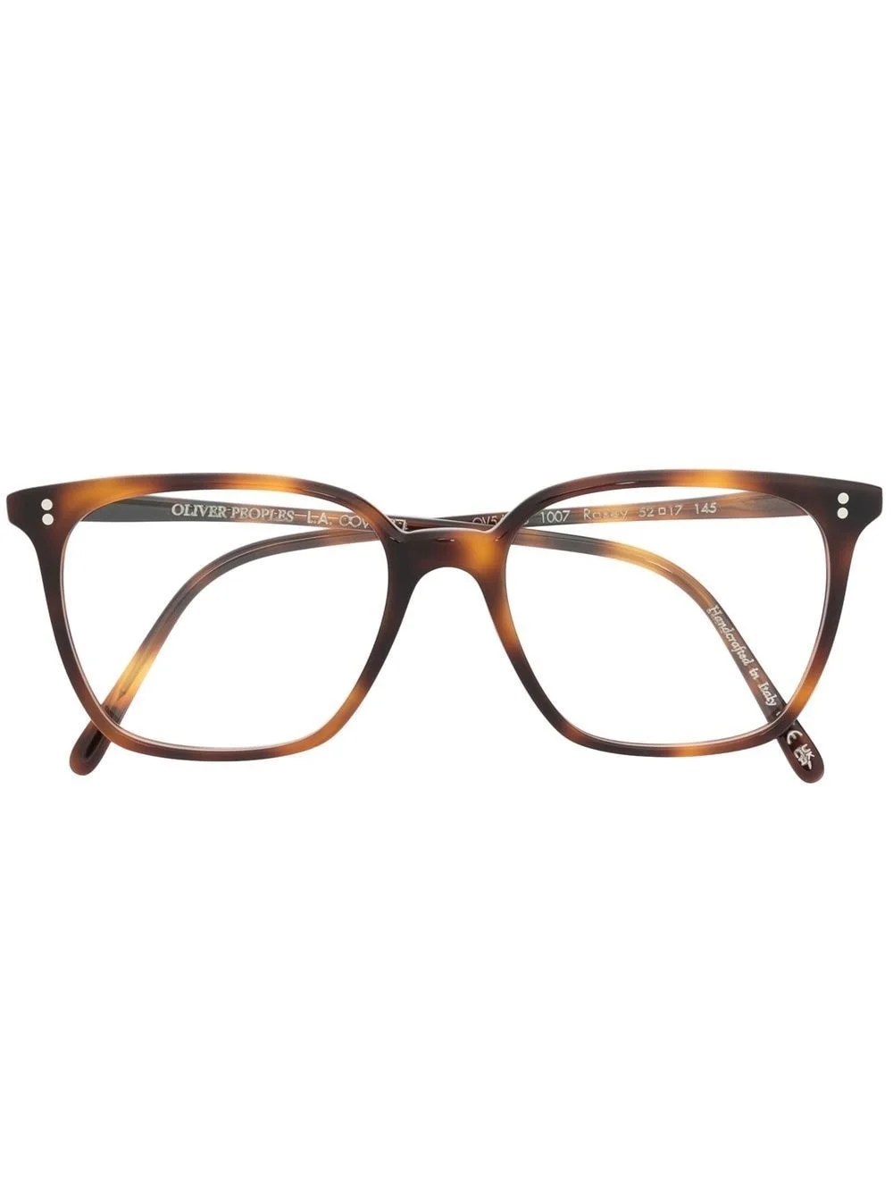 tortoiseshell square-frame glasses - 1