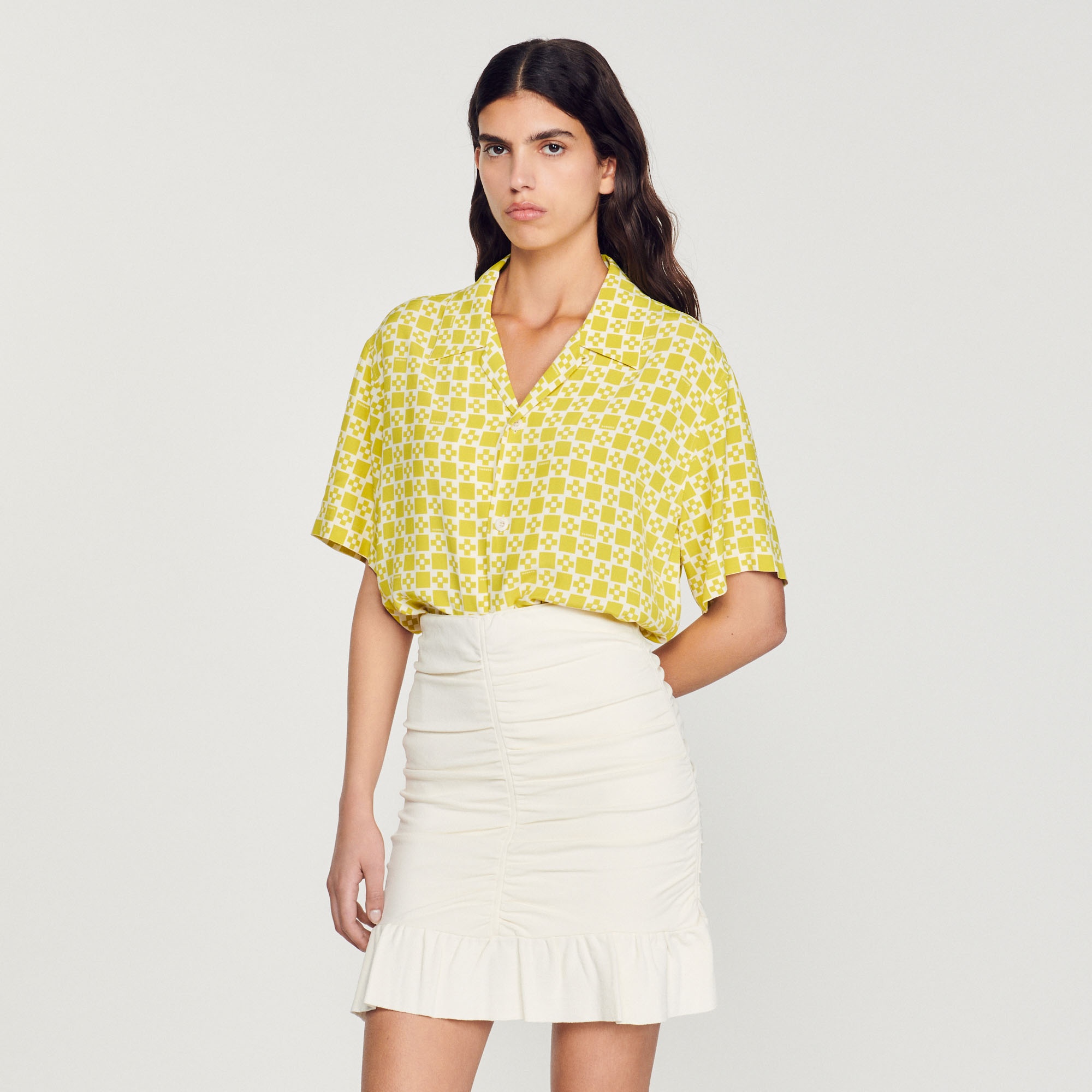 Flowing short-sleeved shirt - 5