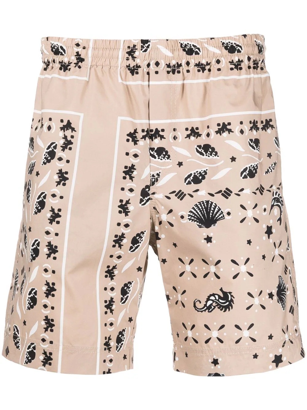 paisley print shorts - 1