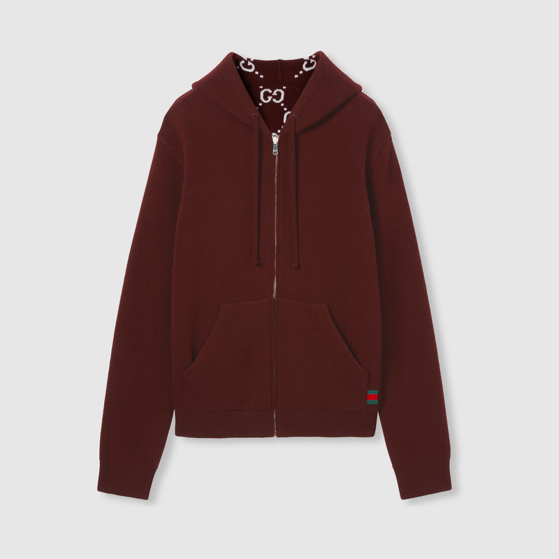 Reversible wool zip jacket 1