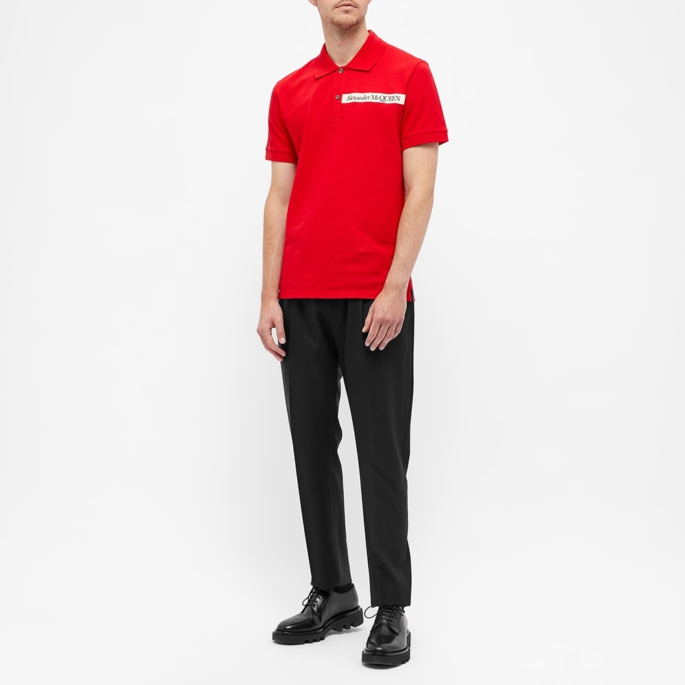 Alexander McQueen Taped Logo Polo - 6