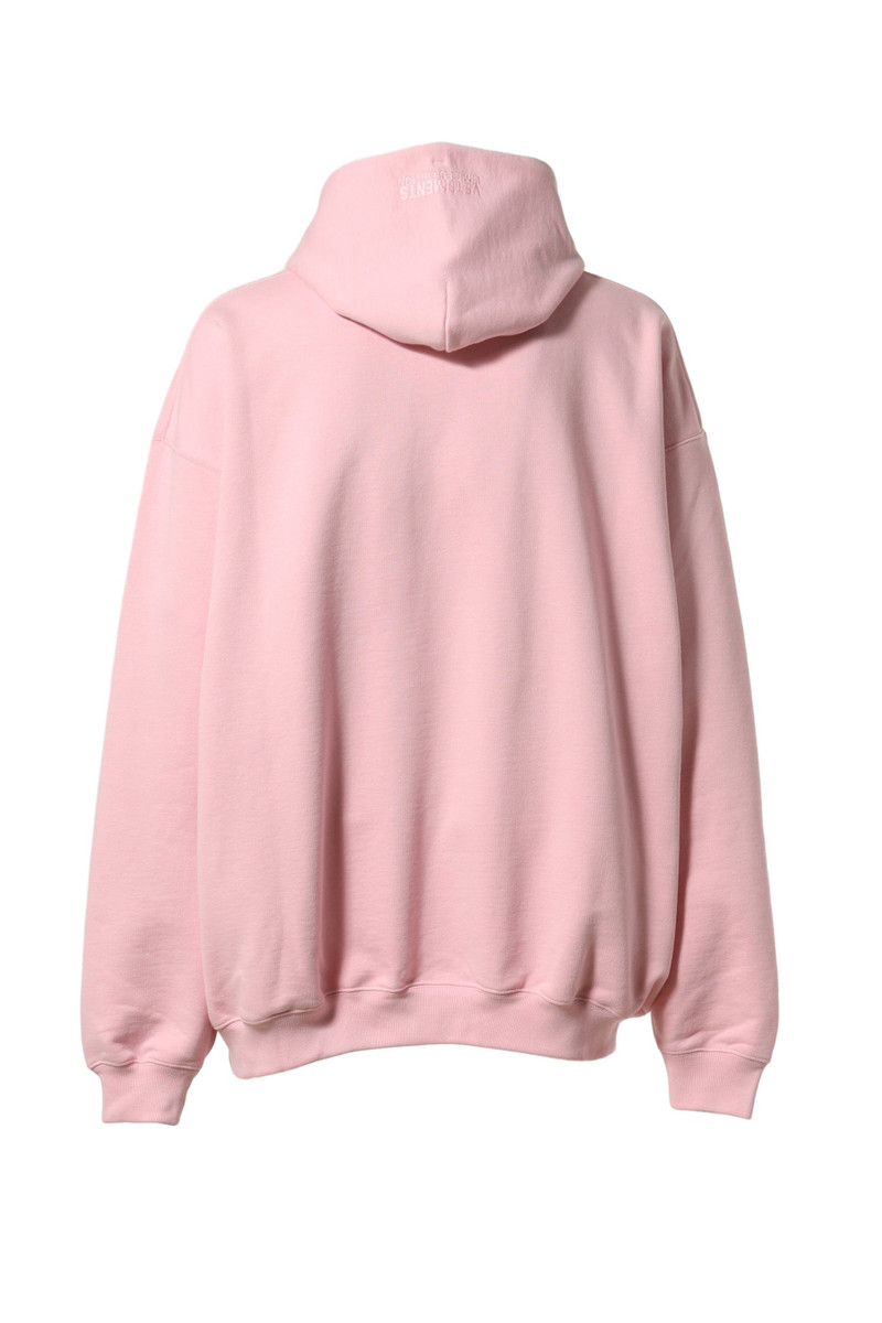 VETEMENTS X-SMALL HOODIE / BABY PNK outlook