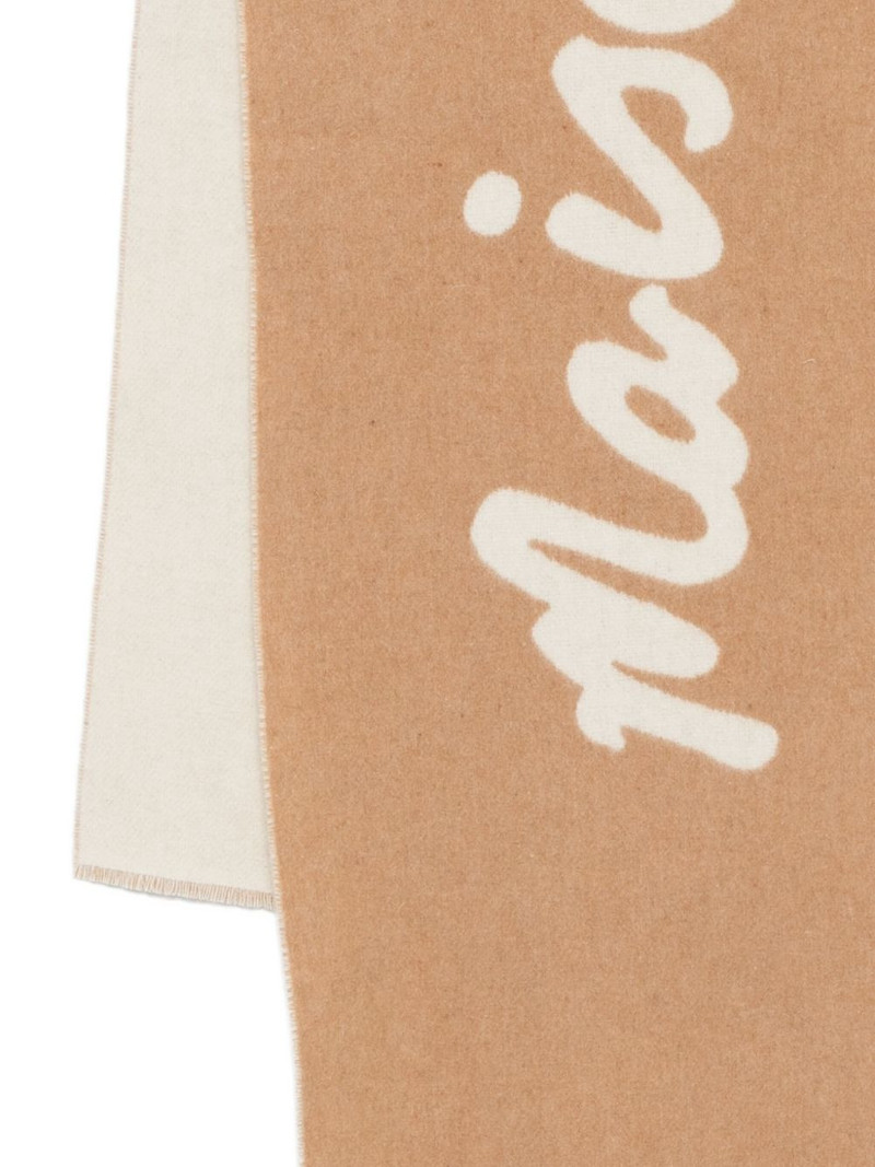 Maison Kitsuné logo-jacquard scarf outlook