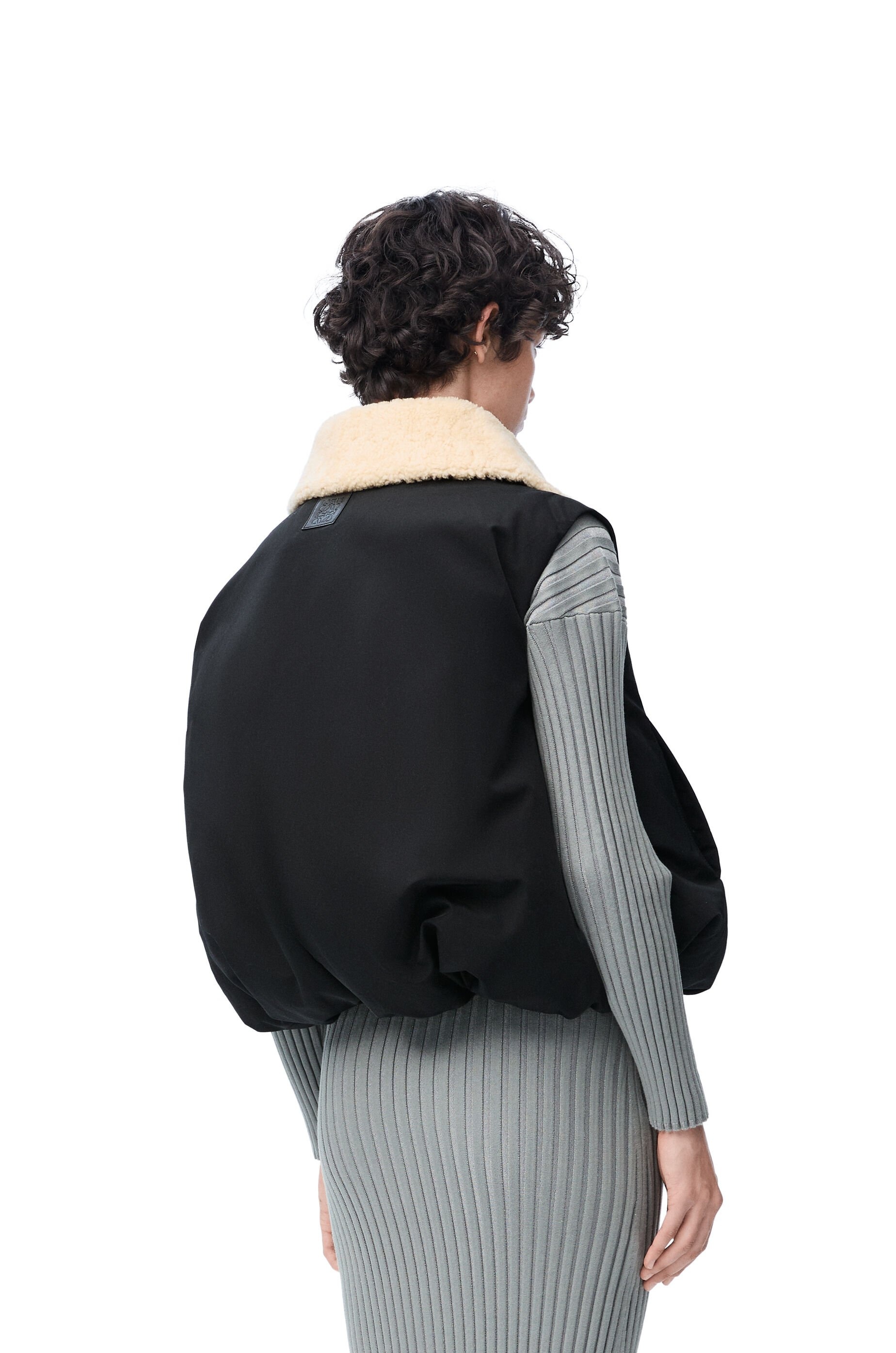 Puffer vest in cotton blend - 5
