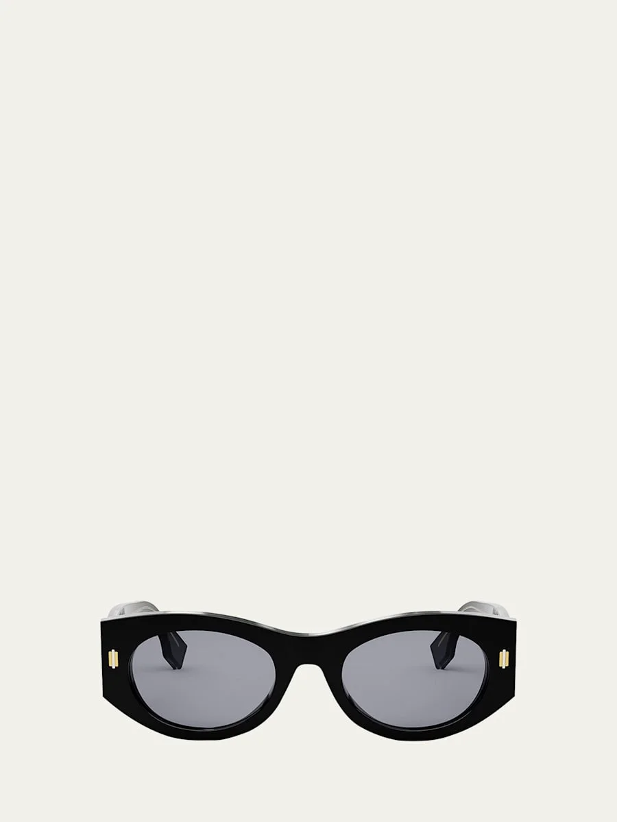 Fendi Roma Acetate Shield Sunglasses - 1