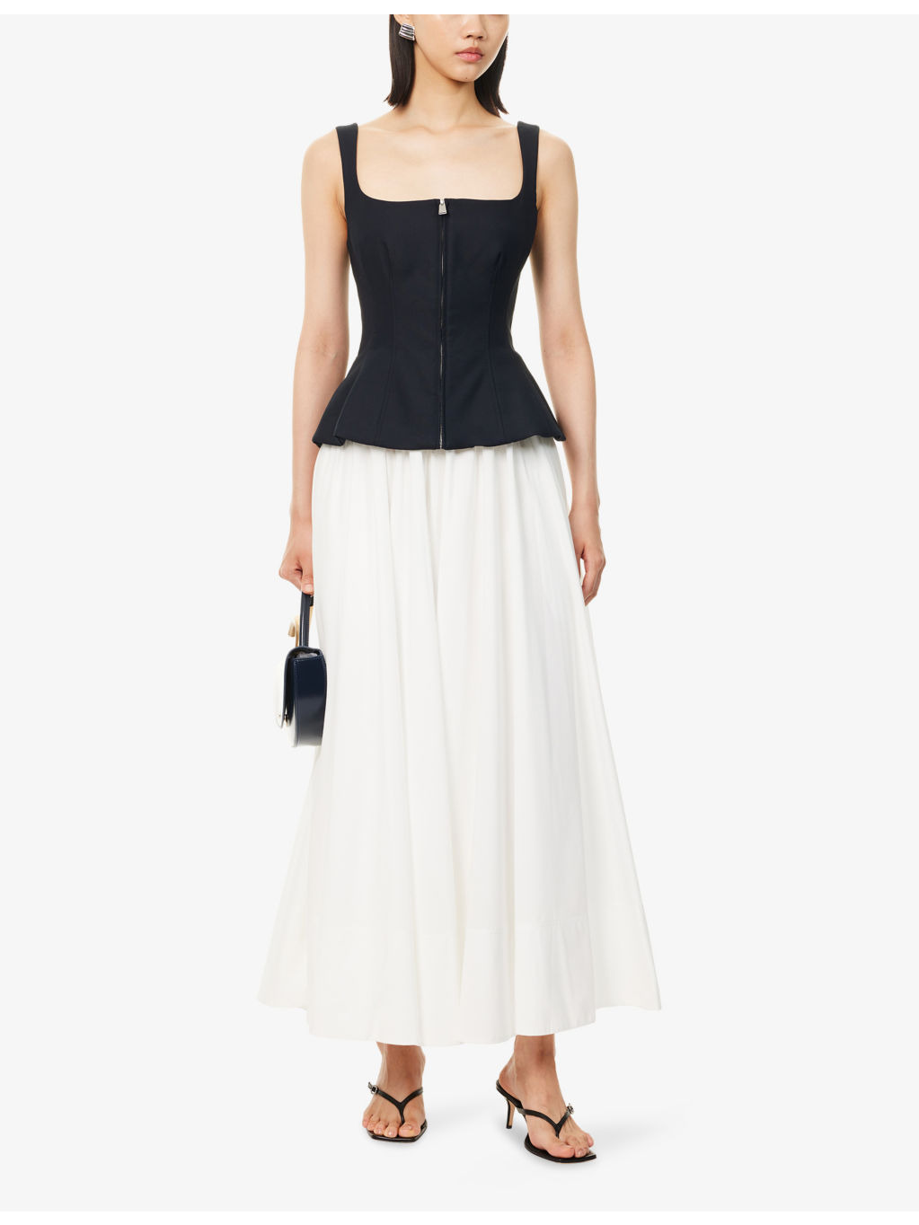Jolynn Scoop-Neckline Woven Midi Dress - 2