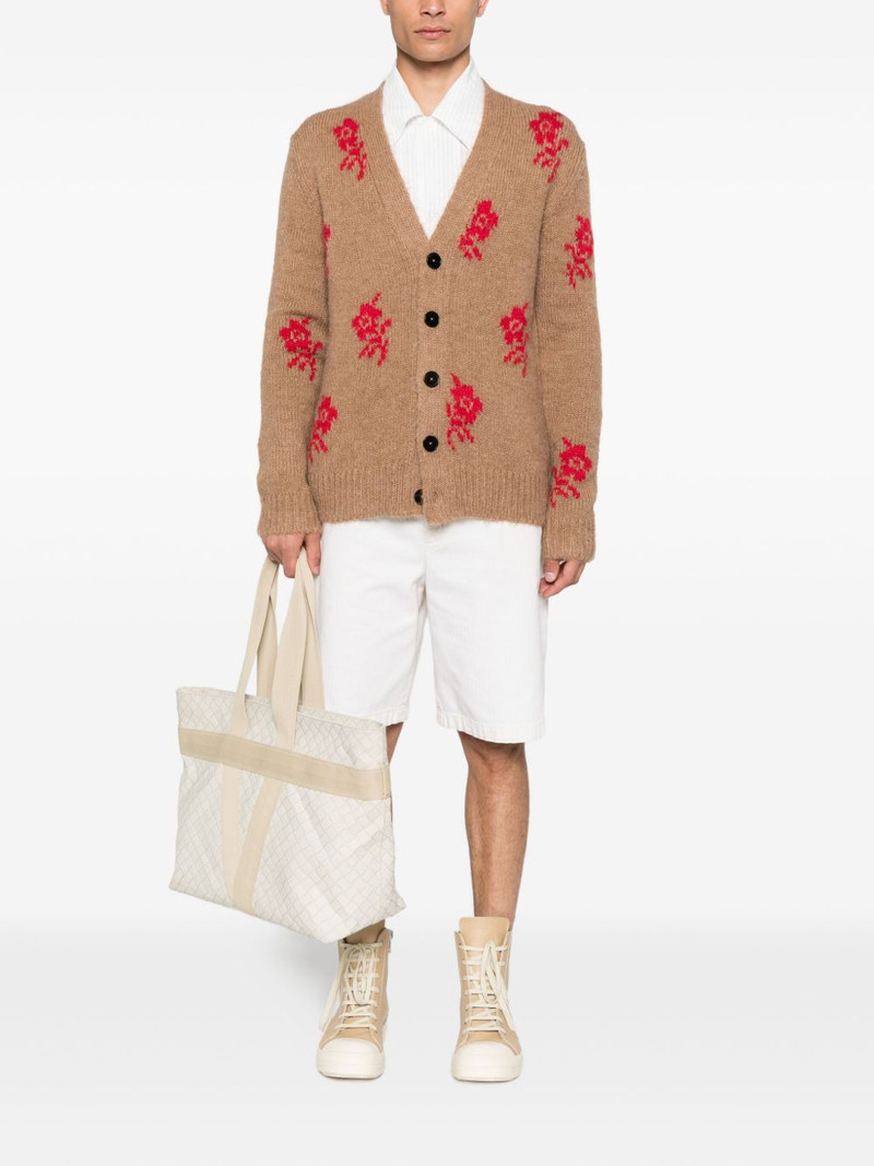 Jil Sander rose-detailed cardigan outlook