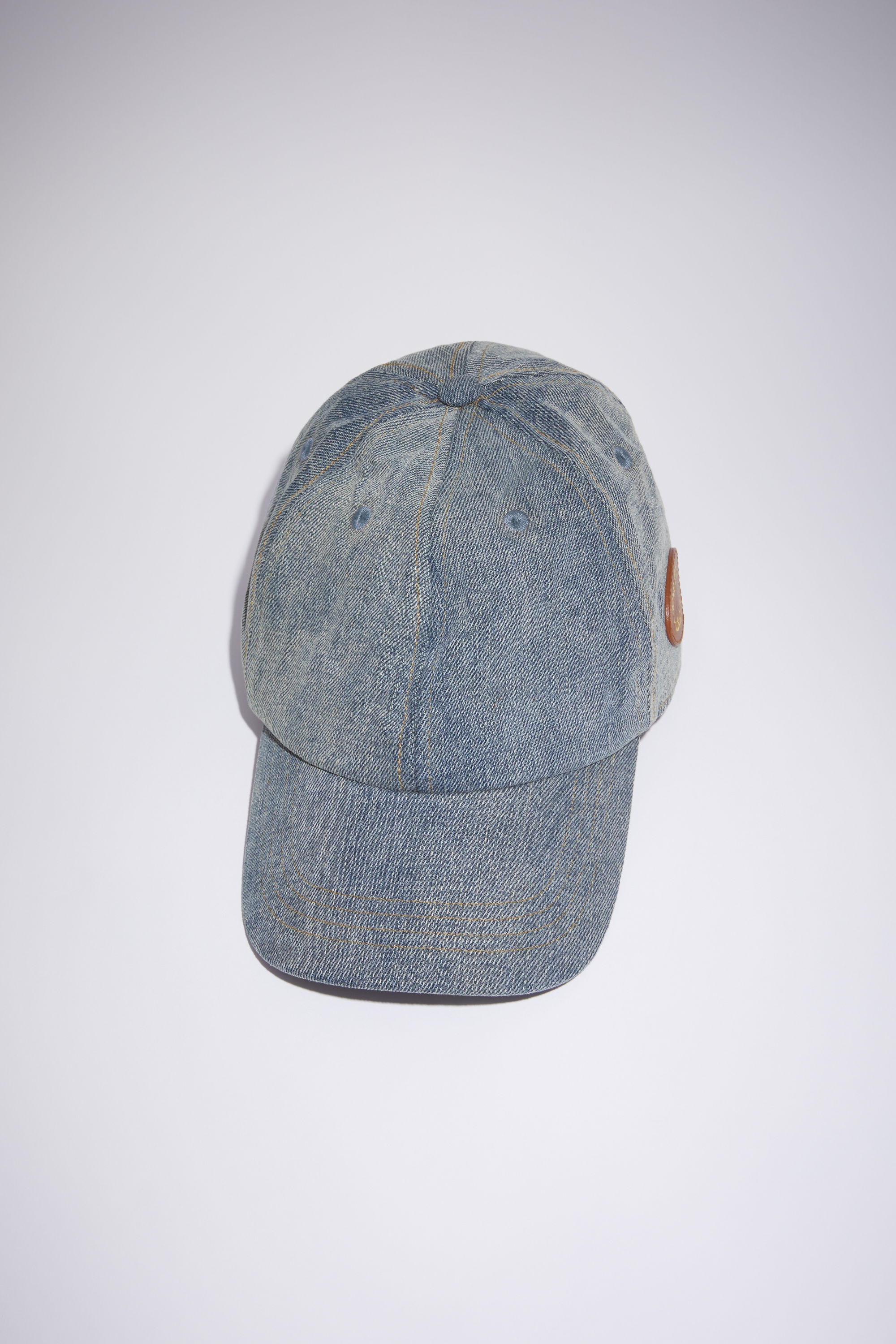 Denim cap - Mid blue - 1