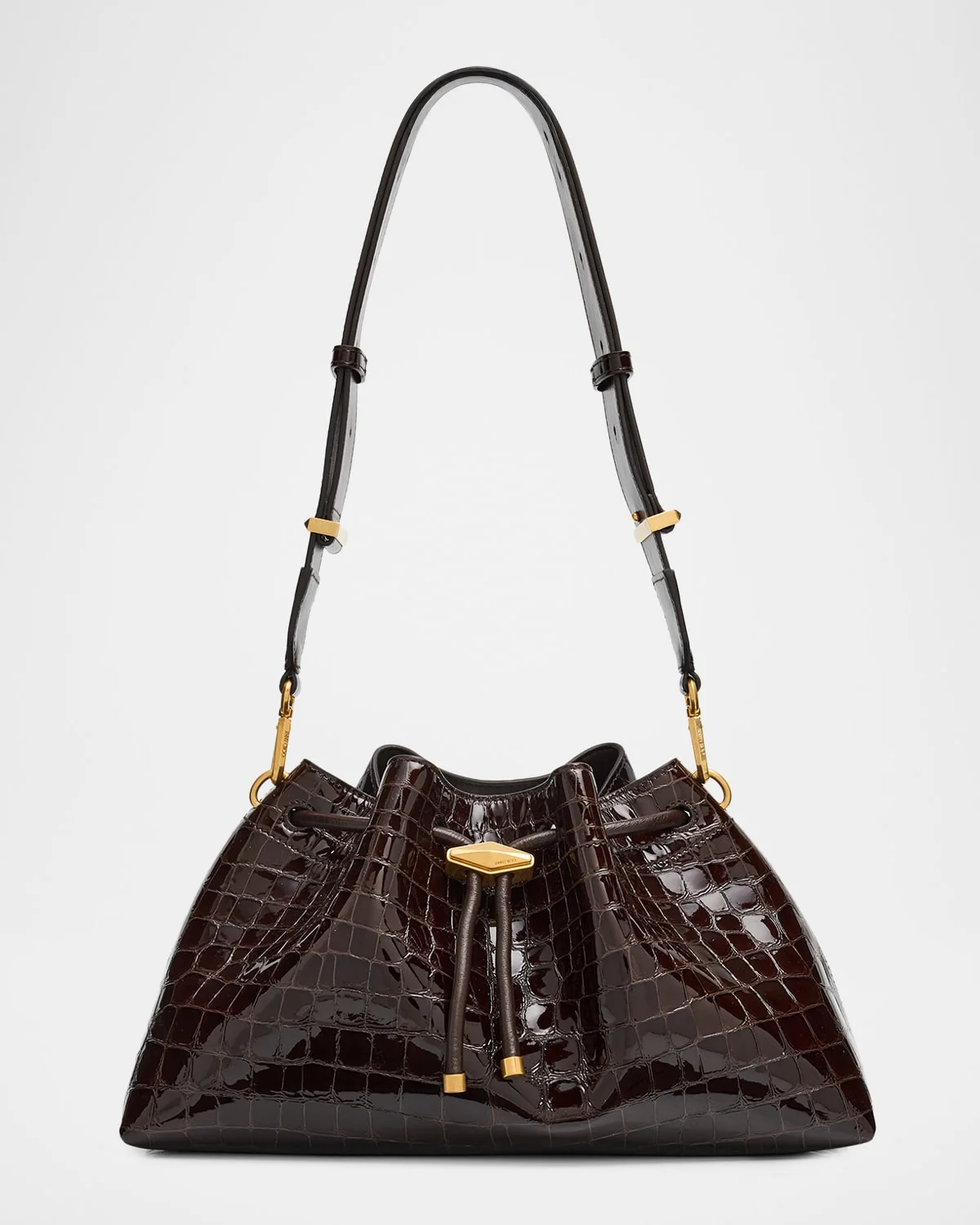 Bon Bon Medium Croc-Embossed Leather Shoulder Bag - 1