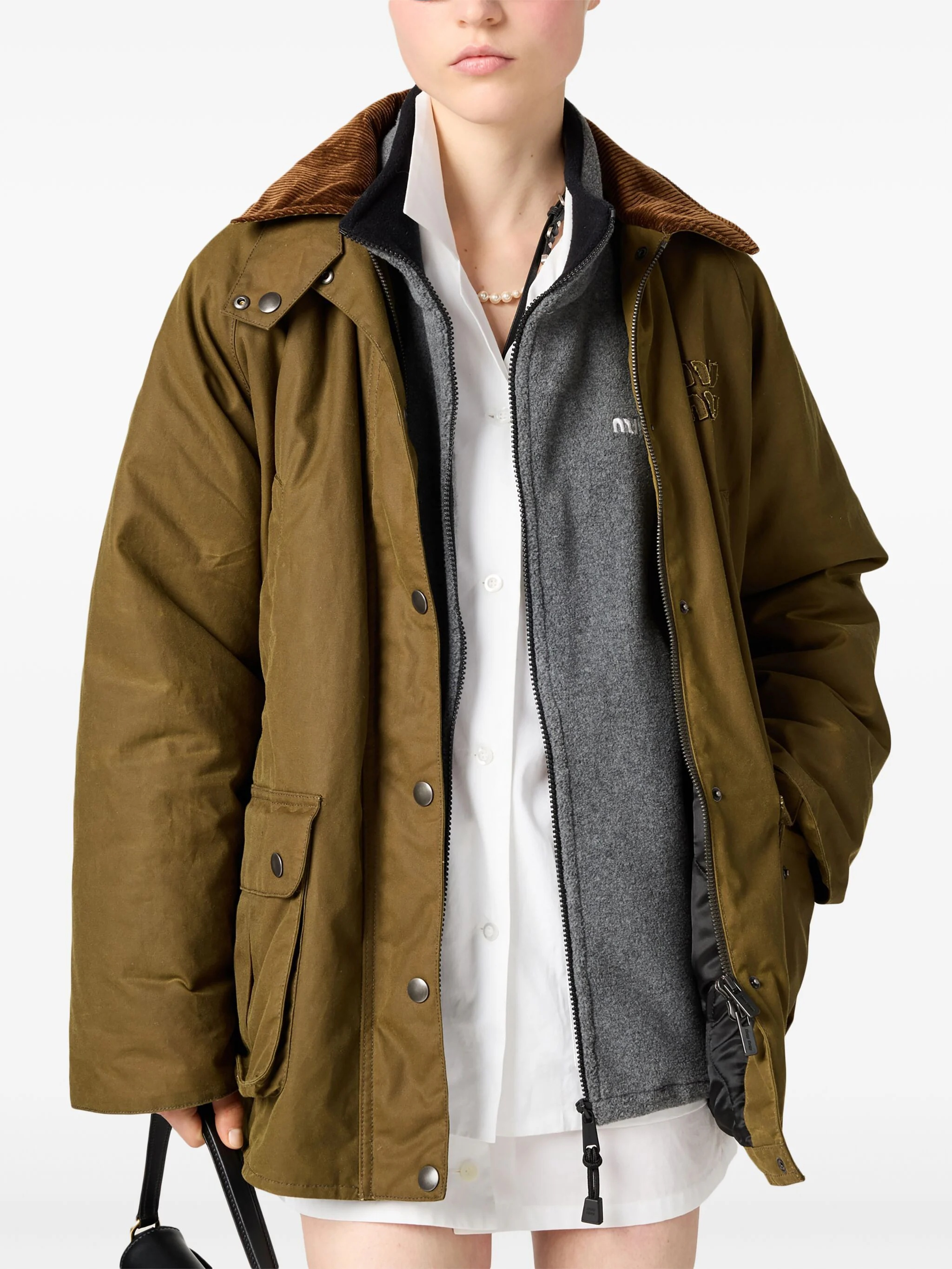 MIU MIU - Women Fleece Zip Sweatshirt - 1