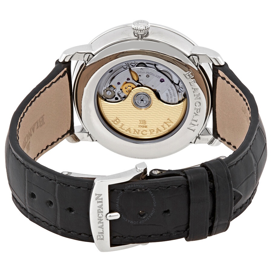 Pre-owned Blancpain Villeret Moonphase White Dial Men's Watch 6654-1127-55B - 3