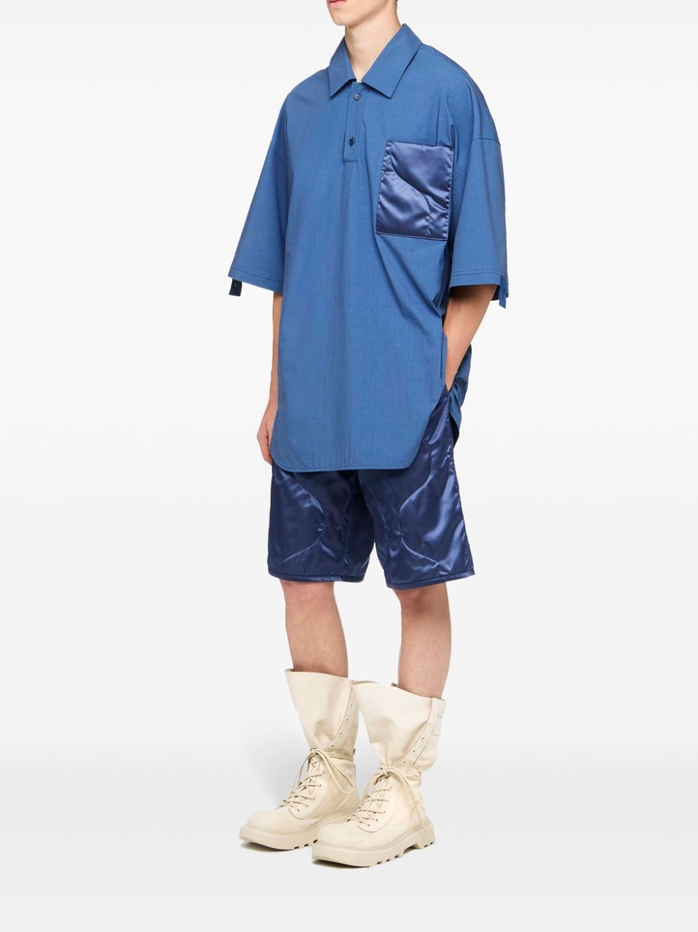 quilted-pocket polo shirt - 2