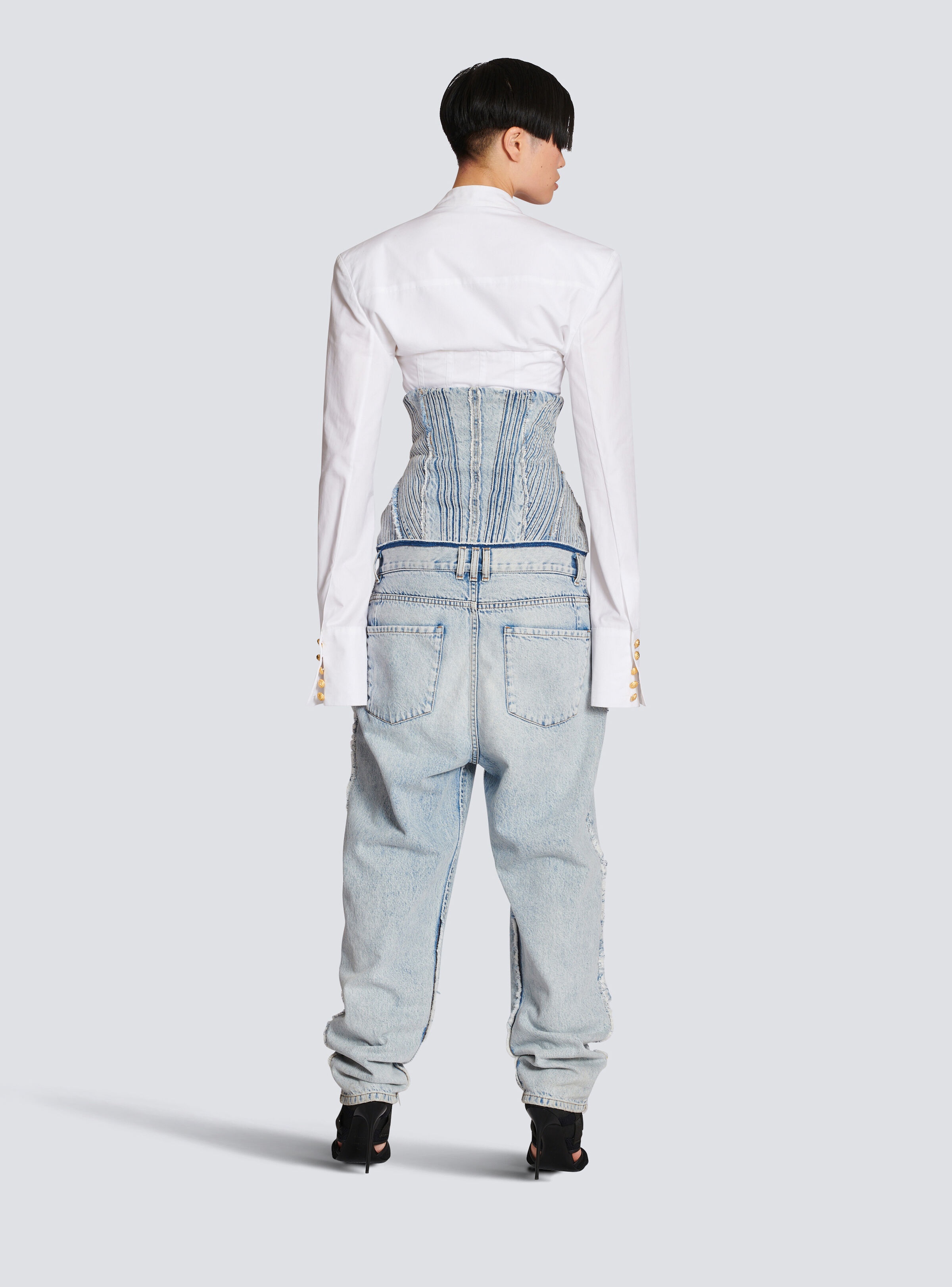 Cotton vintage boyfriend jeans - 4