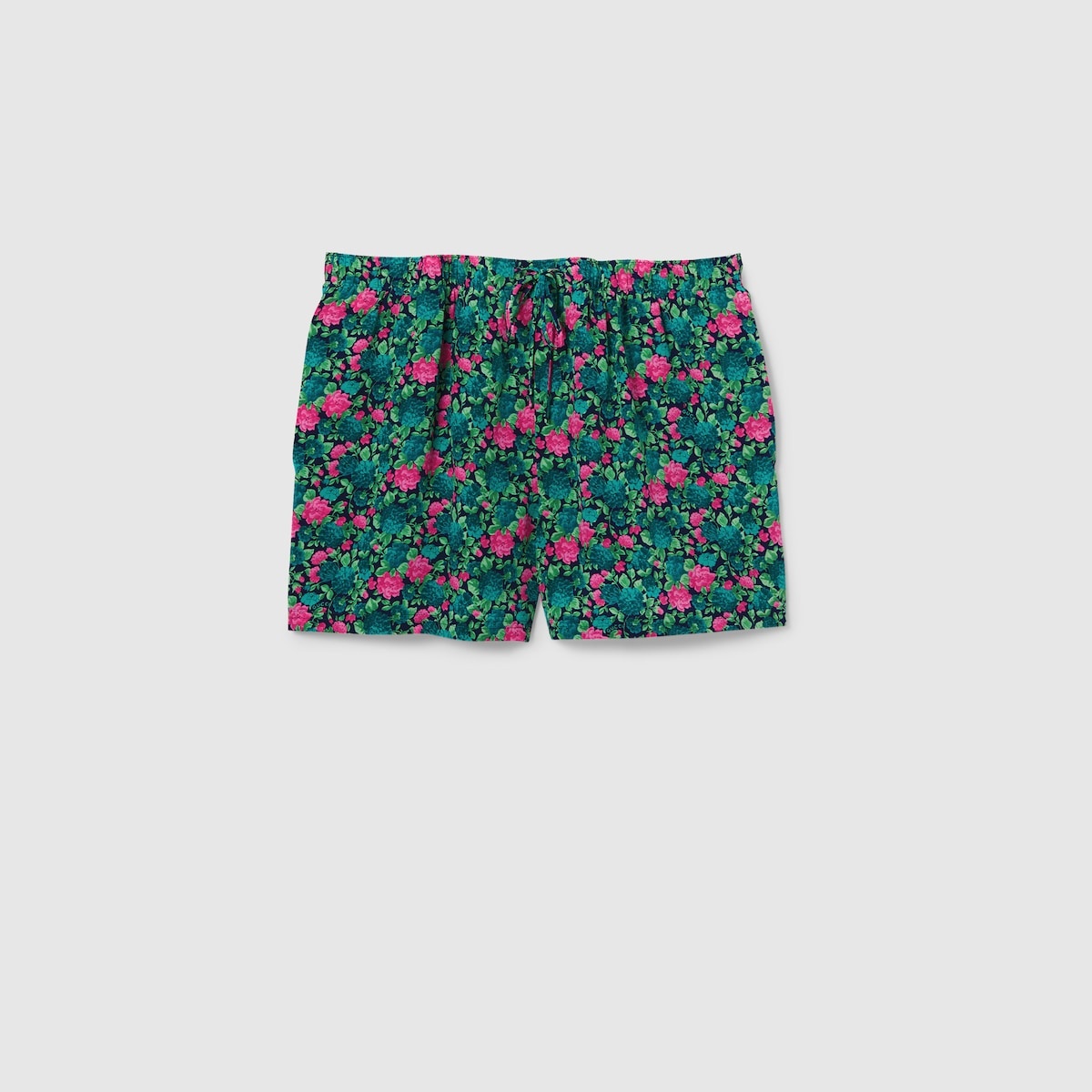 Floral print silk short - 1