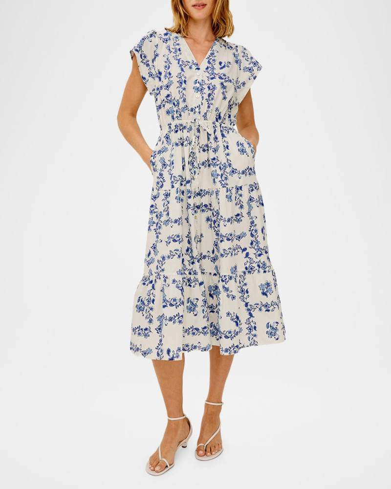 Rails Roza Floral Cotton Midi Dress outlook