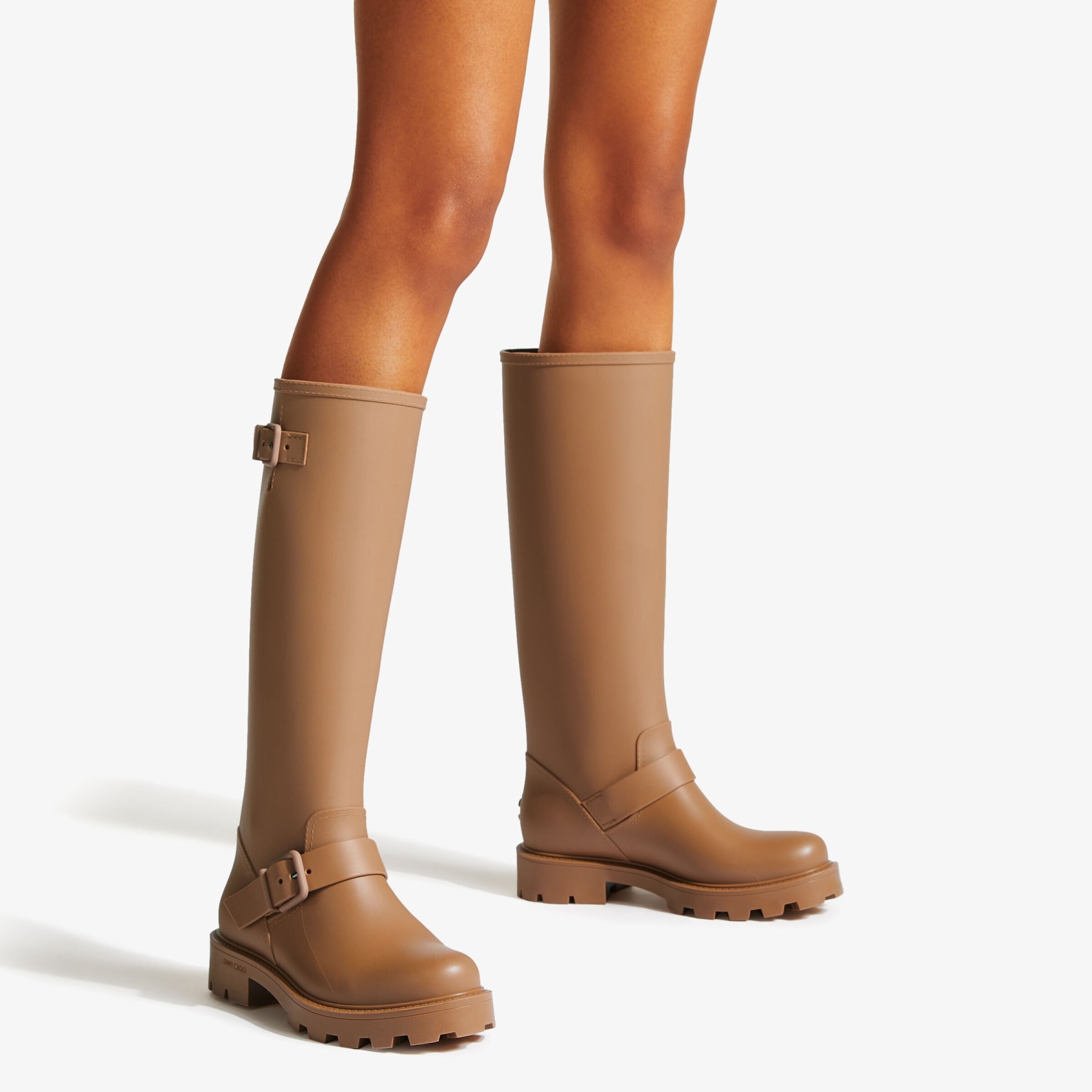 Yael Flat Tall
Camel Biodegradable Rubber Knee-High Rain Boots - 2