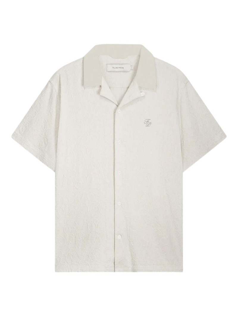floral-embroidered resort shirt 1