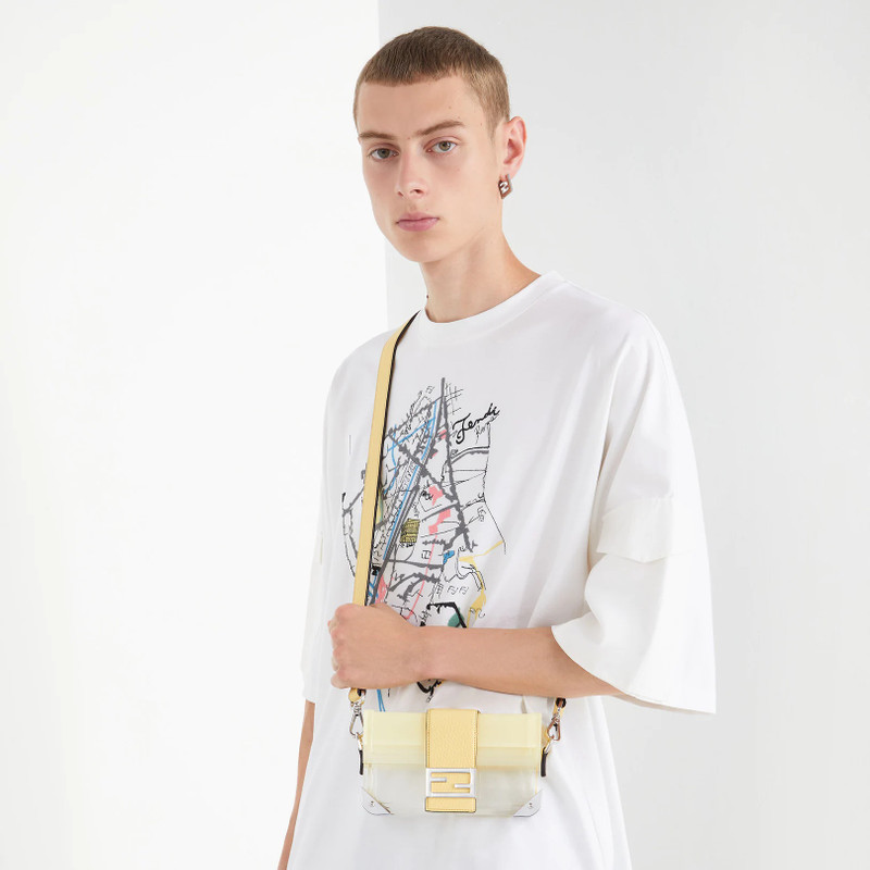 FENDI Yellow and transparent plexiglass bag outlook