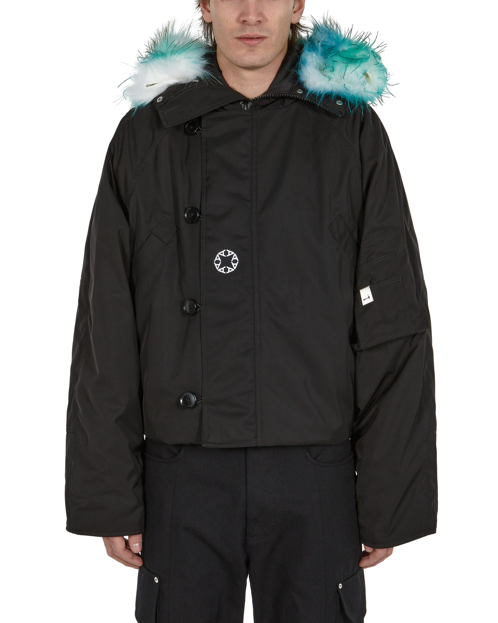 NYLON LOGO PARKA WITH PRINT - 2