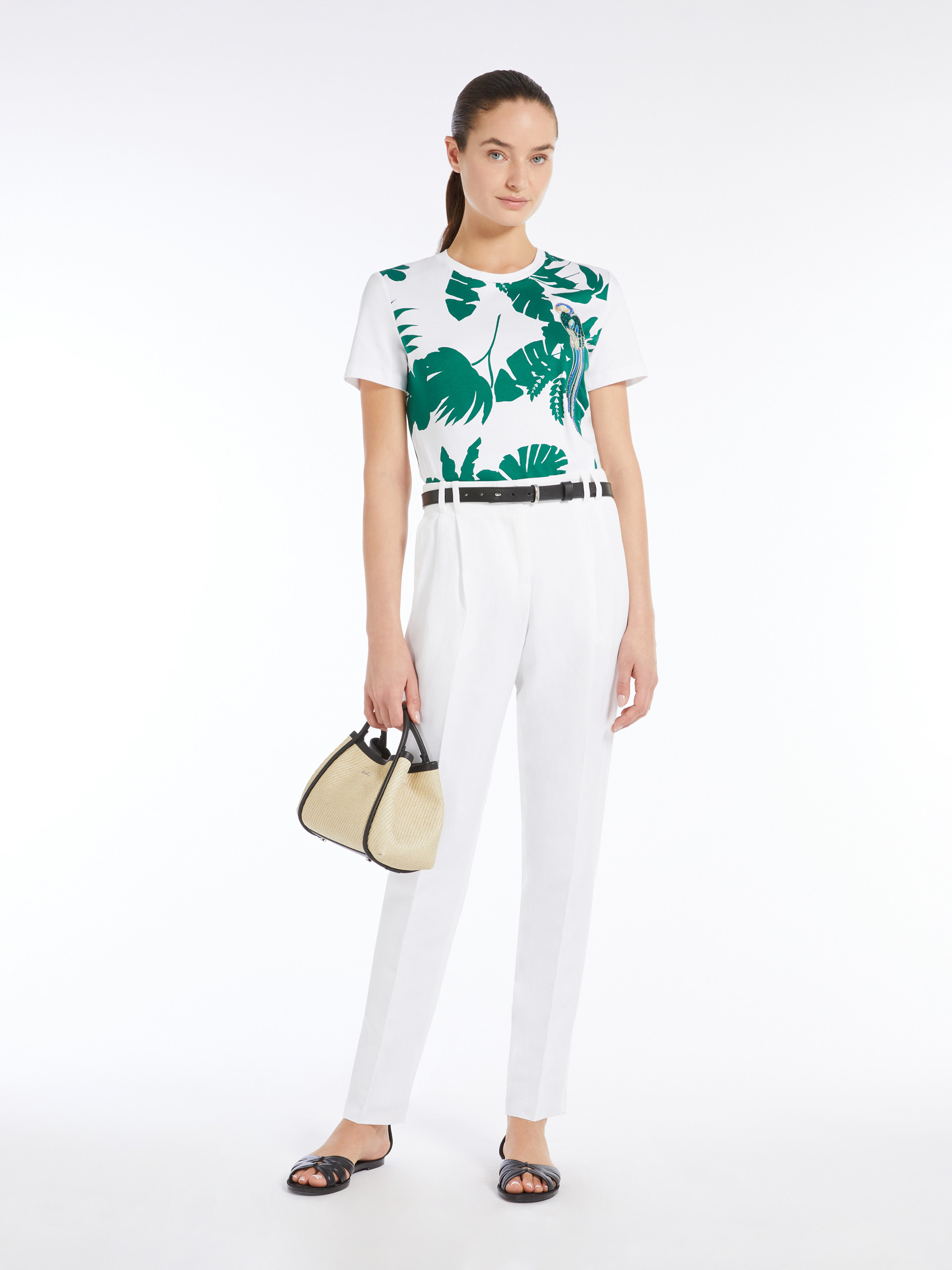 Max Mara WON Jersey print T-shirt | REVERSIBLE