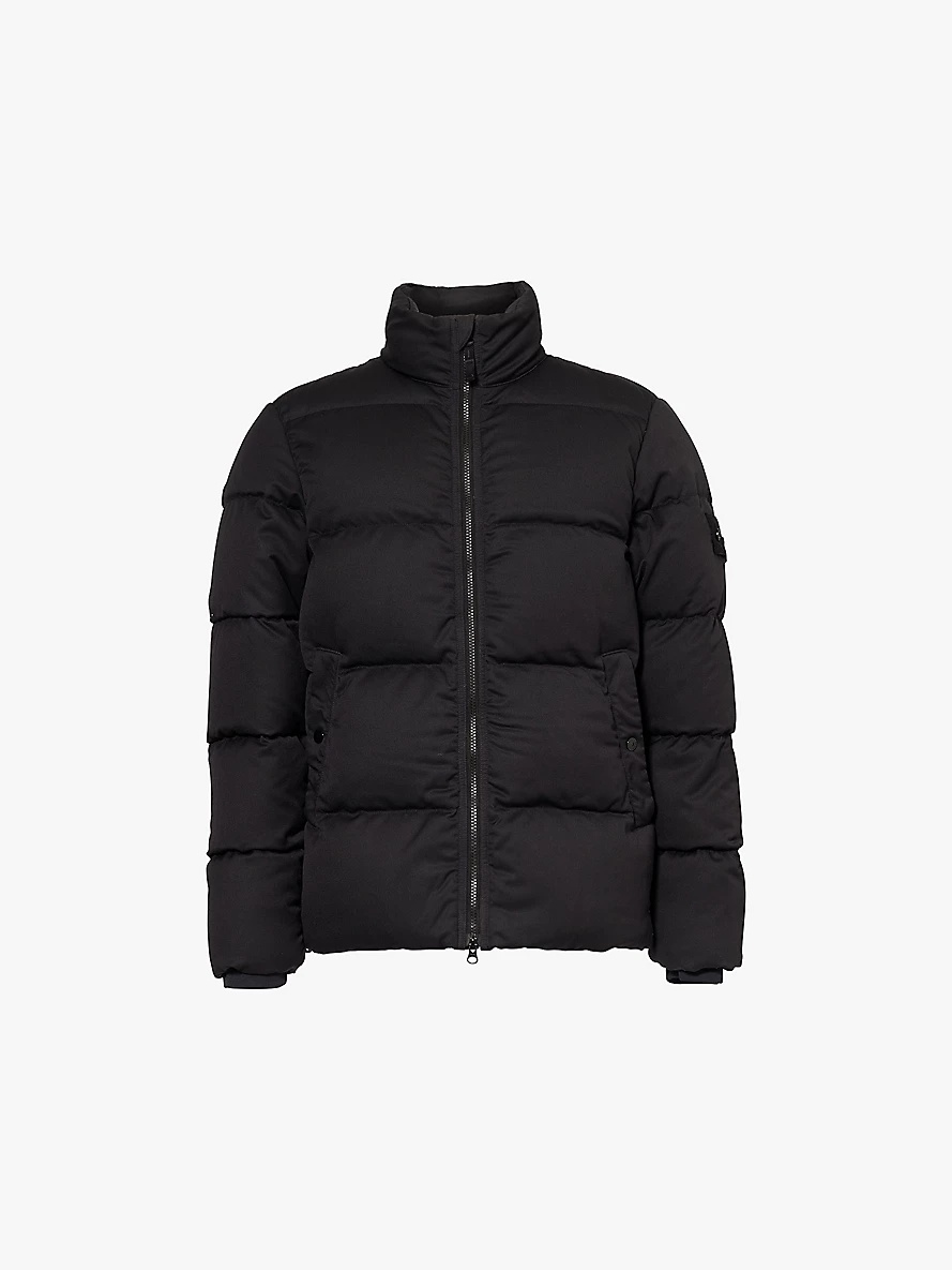 Ghost Real brand-patch regular-fit wool-down jacket - 1