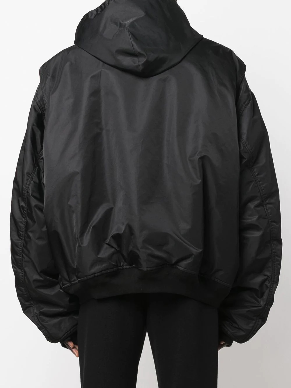 balloon-sleeved bomber jacket - 4