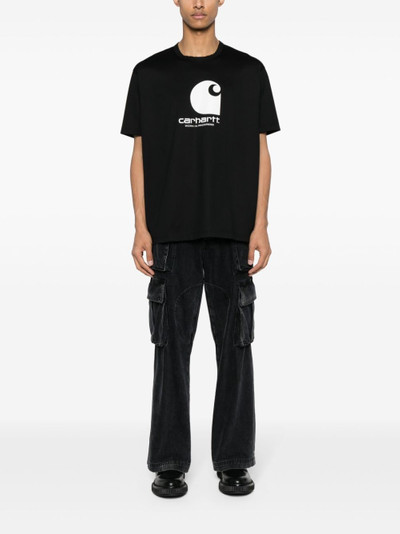 Junya Watanabe MAN x Carhartt logo-print cotton T-shirt outlook