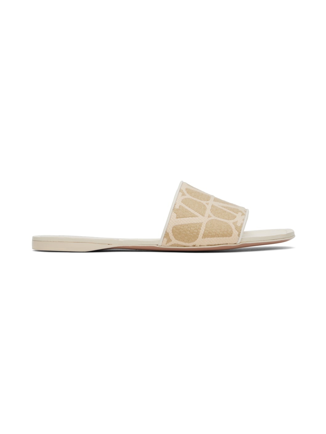 Beige Toile Iconographe Slides - 1