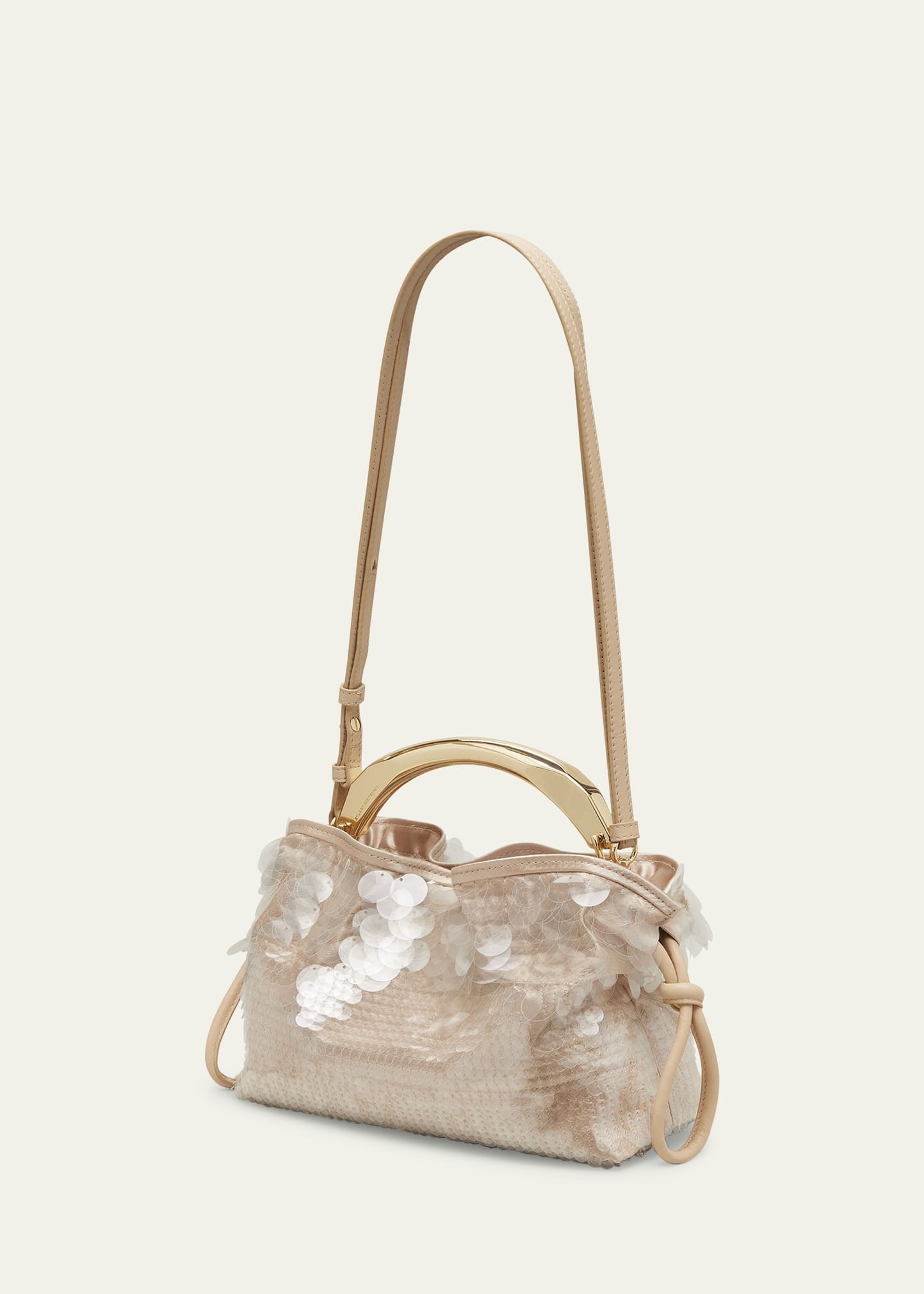 Mia Arc Mini Sequined Top-Handle Bag - 2