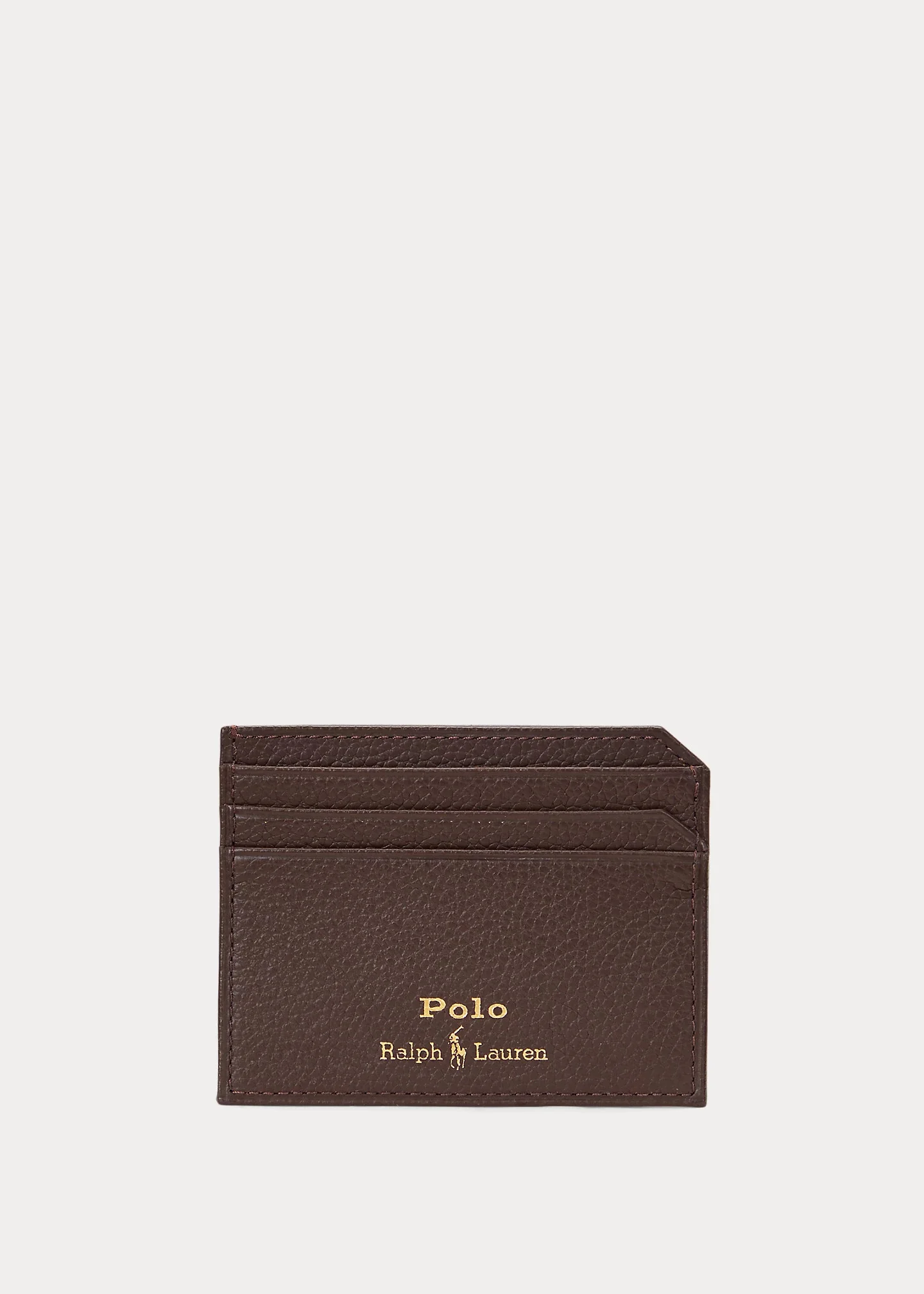 Pebbled Leather Card Case - 1