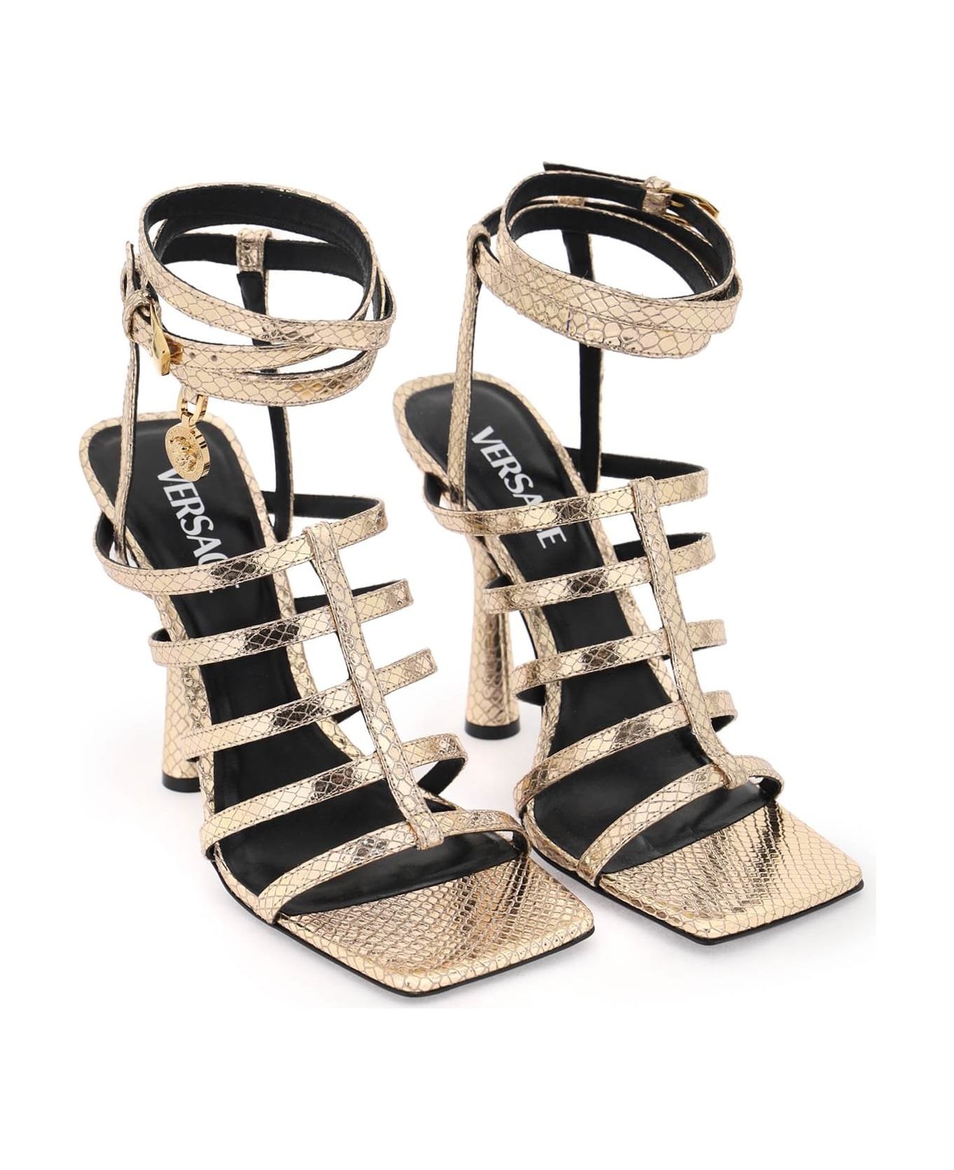 サンダル・ミュール VERSACE 'Lycia' sandals VERSACE Lycia Structure Sandals | italist | REVERSIBLE