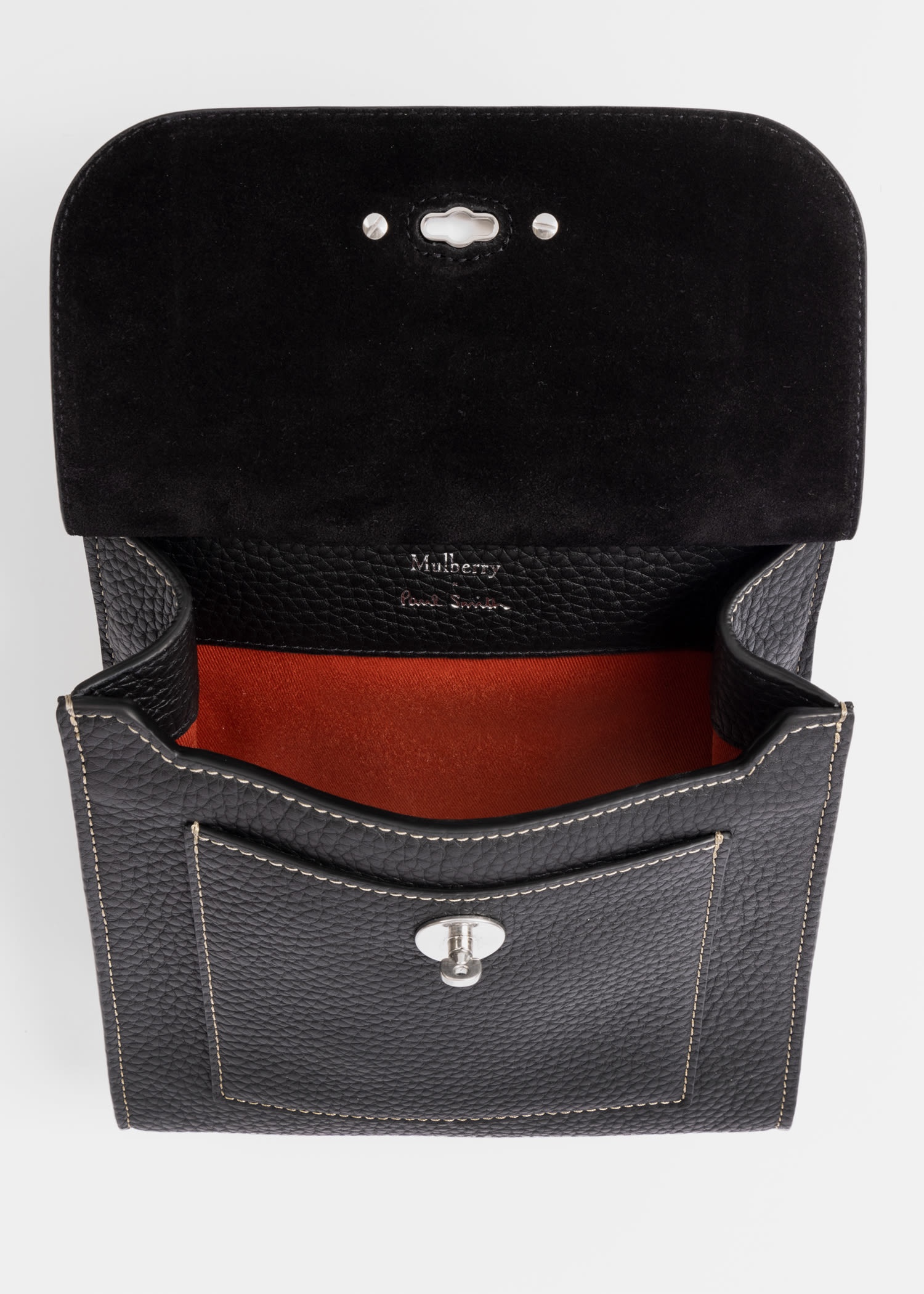 Mulberry x Paul Smith - Black Small Antony Bag - 5