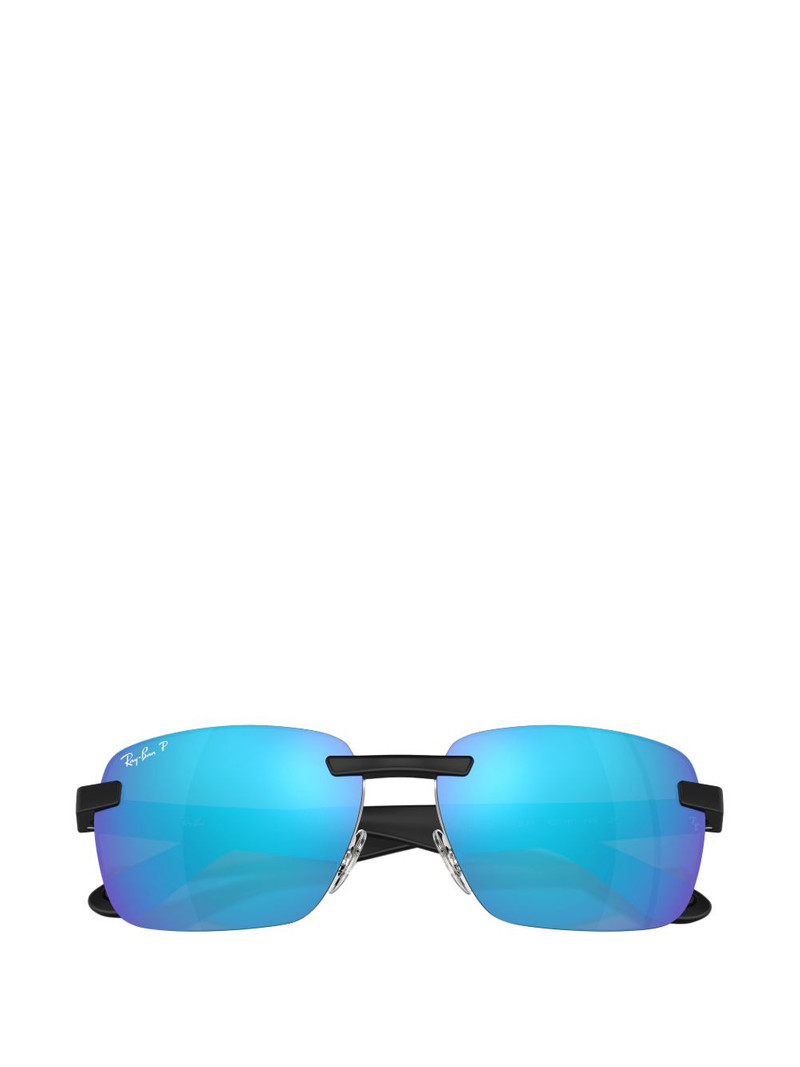 rimless rectangle-frame sunglasses 5