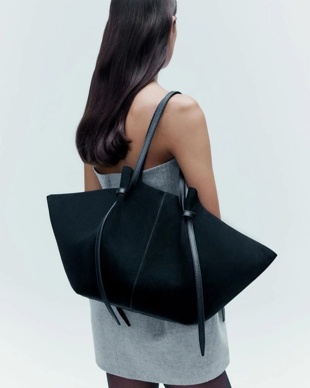 Bag Large Mochi Suede Black ONESIZE - 3